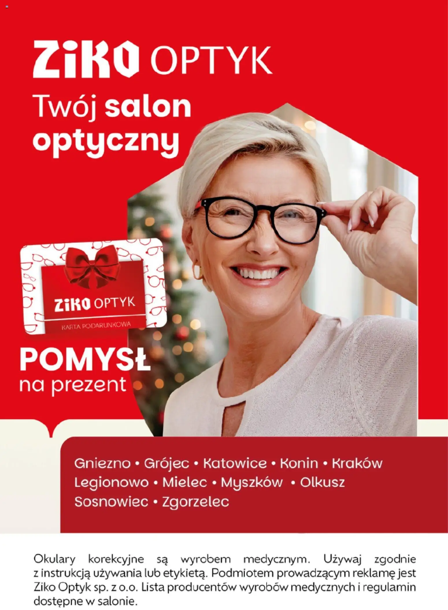 Ziko Gazetka - Insert Świąteczny od 21.11.2025 | Strona: 20 | Produkty: Karta, Okulary