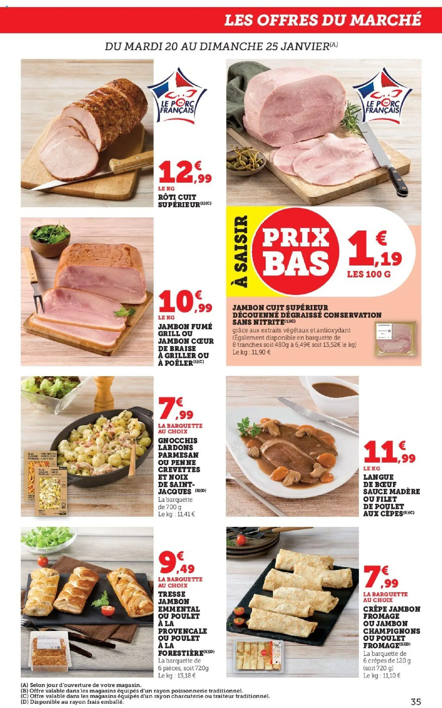 {H1} | Page: 35 | Produits: Lardons, Crevettes, Jambon, Noix