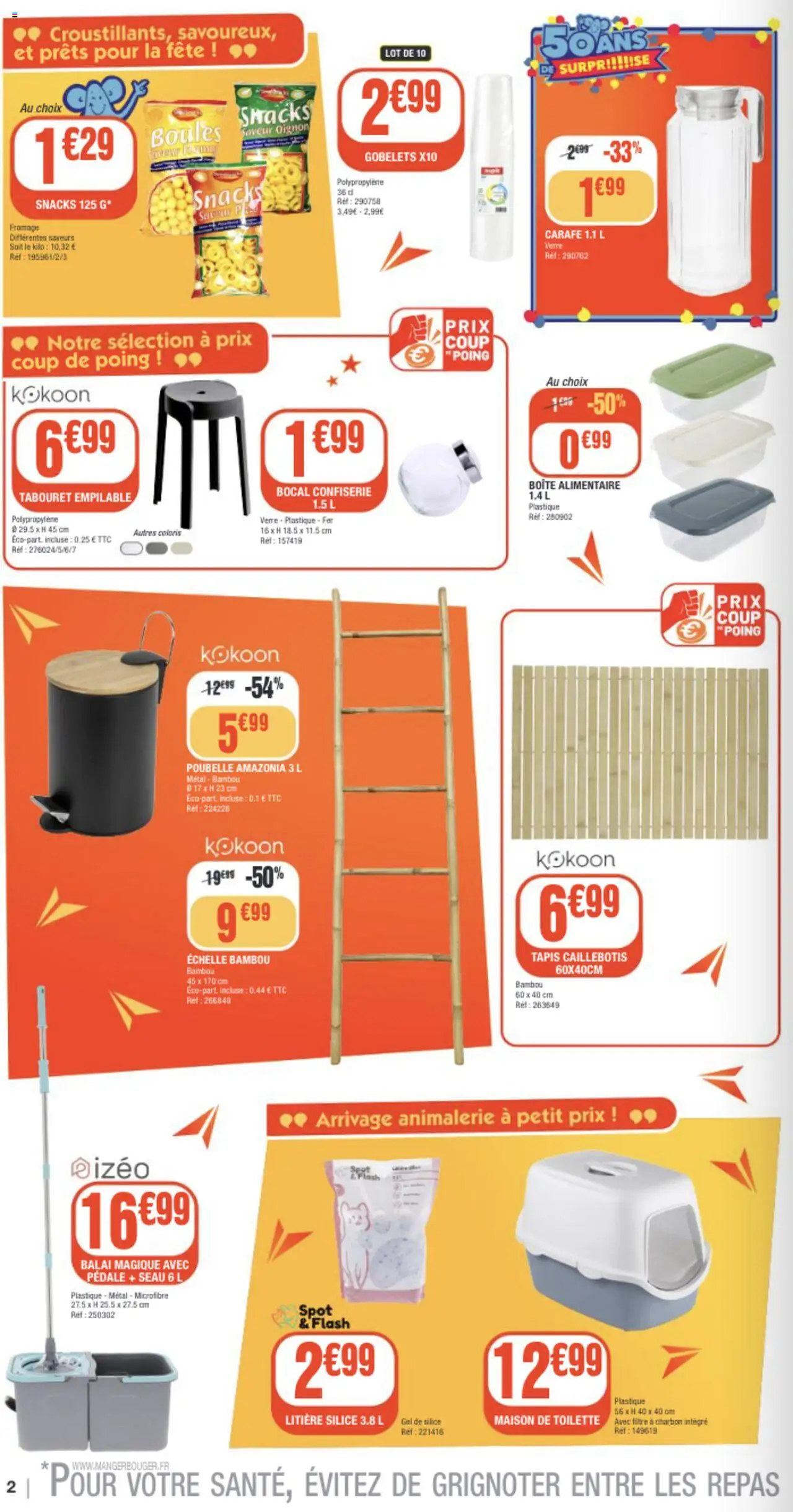  | Page: 2 | Produits: Filtre, Litière, Oignon, Fromage