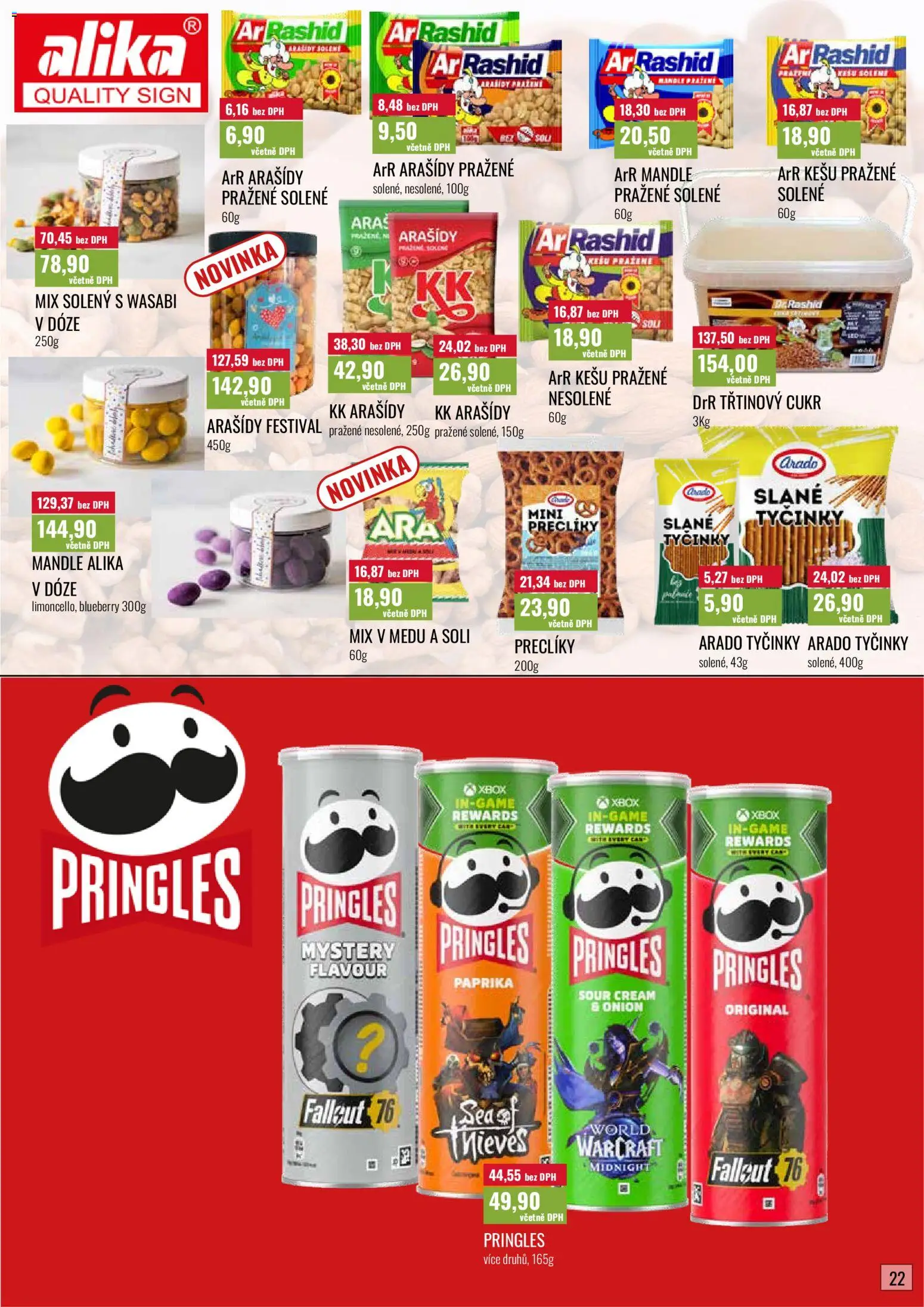 Ratio leták od 01.04.2026 | Strana: 23 | Produkty: Tyčinky, Xbox, Arašídy, Mandle