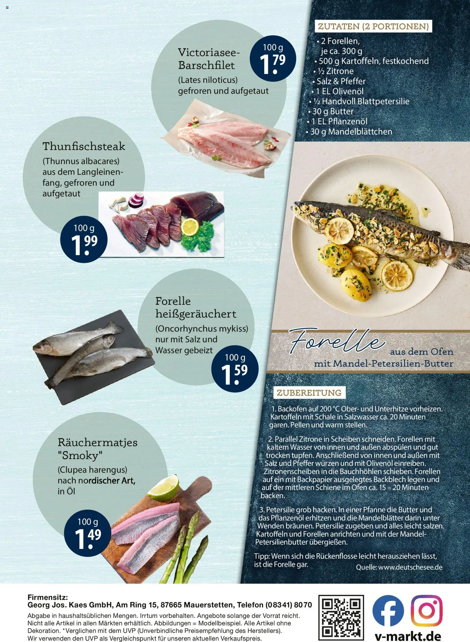 V-Markt - München Fischwerbung – gültig ab 05.03.2026 | Seite: 2 | Produkte: Ofen, Butter, Olivenol, Telefon