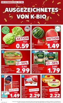 Kaufland prospekt Öhringen	 - gültig ab dem 10.08.2025 | Seite: 19 | Produkte: Geramont, Milch, Käse, Salami