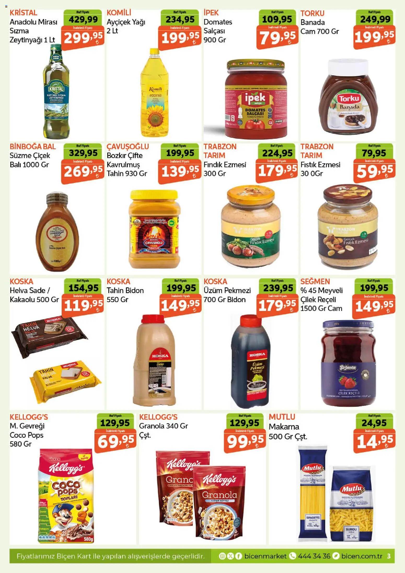 Biçen Market Katalog - 21.01.2026 tarihinden itibaren geçerlidir | Sayfa: 3 | Ürünler: Raf, Fıstık, Çilek, Makarna