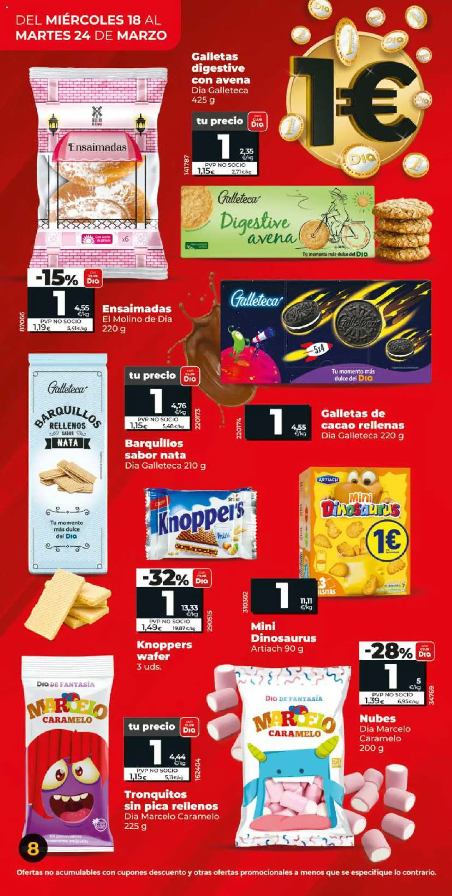Dia - folleto Market │ válido desde el 18.03.2026 | Página: 8 | Productos: Galletas, Φρυγανιές σικάλεως