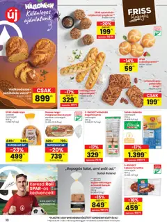 Spar Akciós újság - amely érvényes a következő dátumtól: 16.10.2025 | Oldal: 10