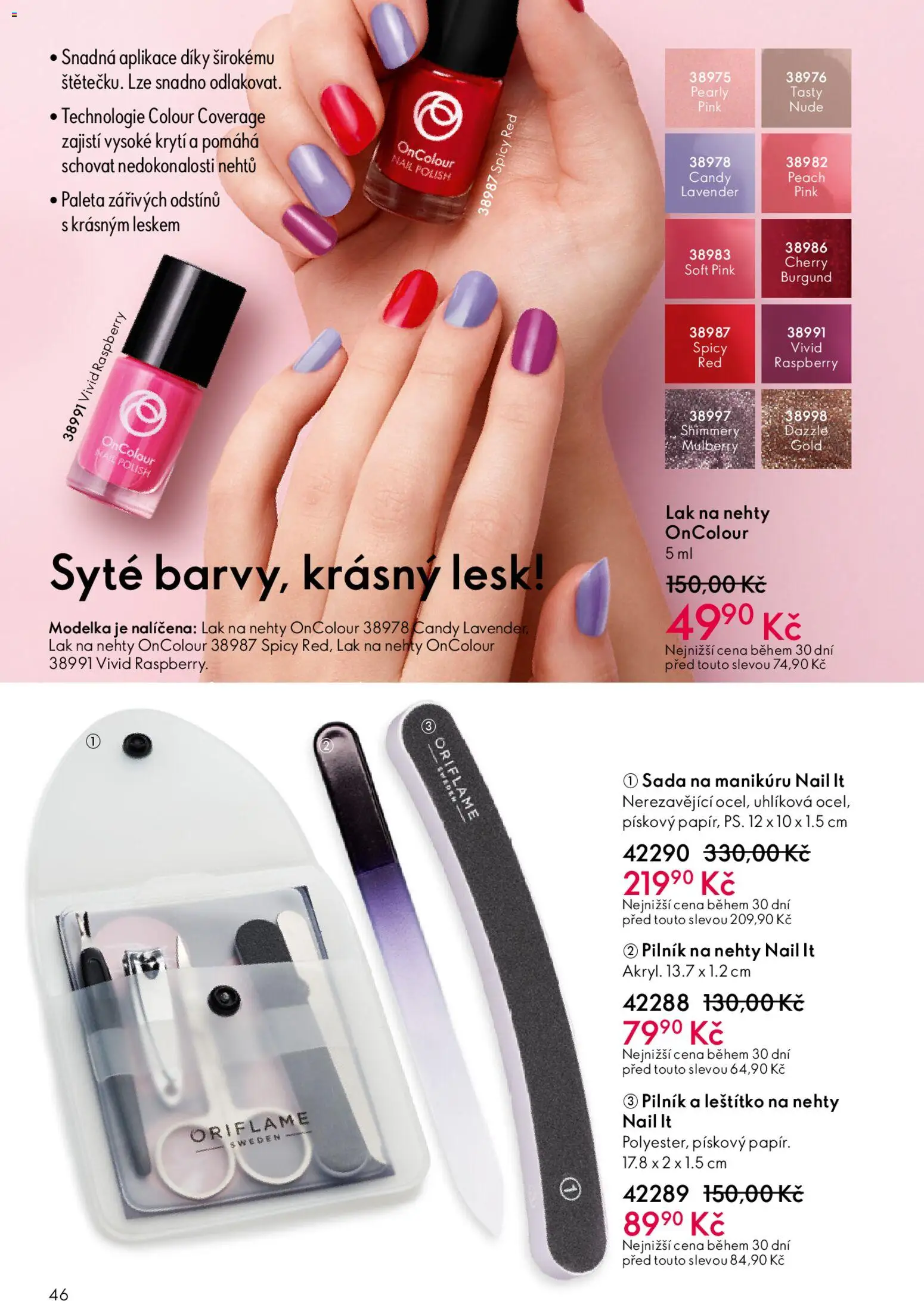Oriflame katalog č.15/2025 od 22.10.2025 | Strana: 46 | Produkty: Nehty, Lak na nehty