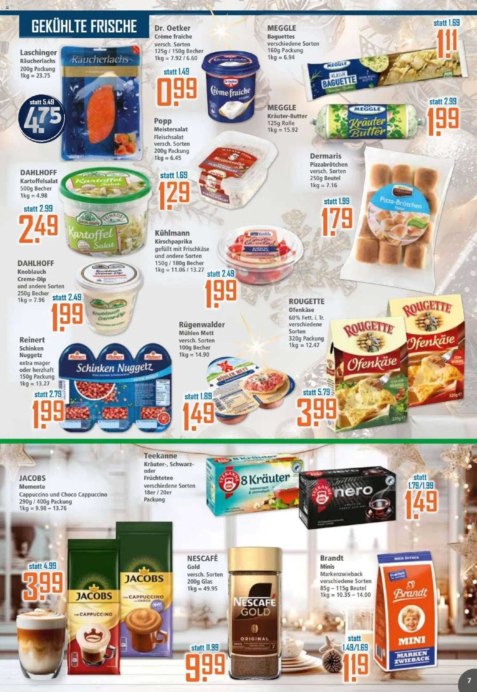 Klaas & Kock Prospekt – gültig ab 22.12.2025 | Seite: 7 | Produkte: Kräuterbutter, Rougette ofenkase, Schinken, Frischkase