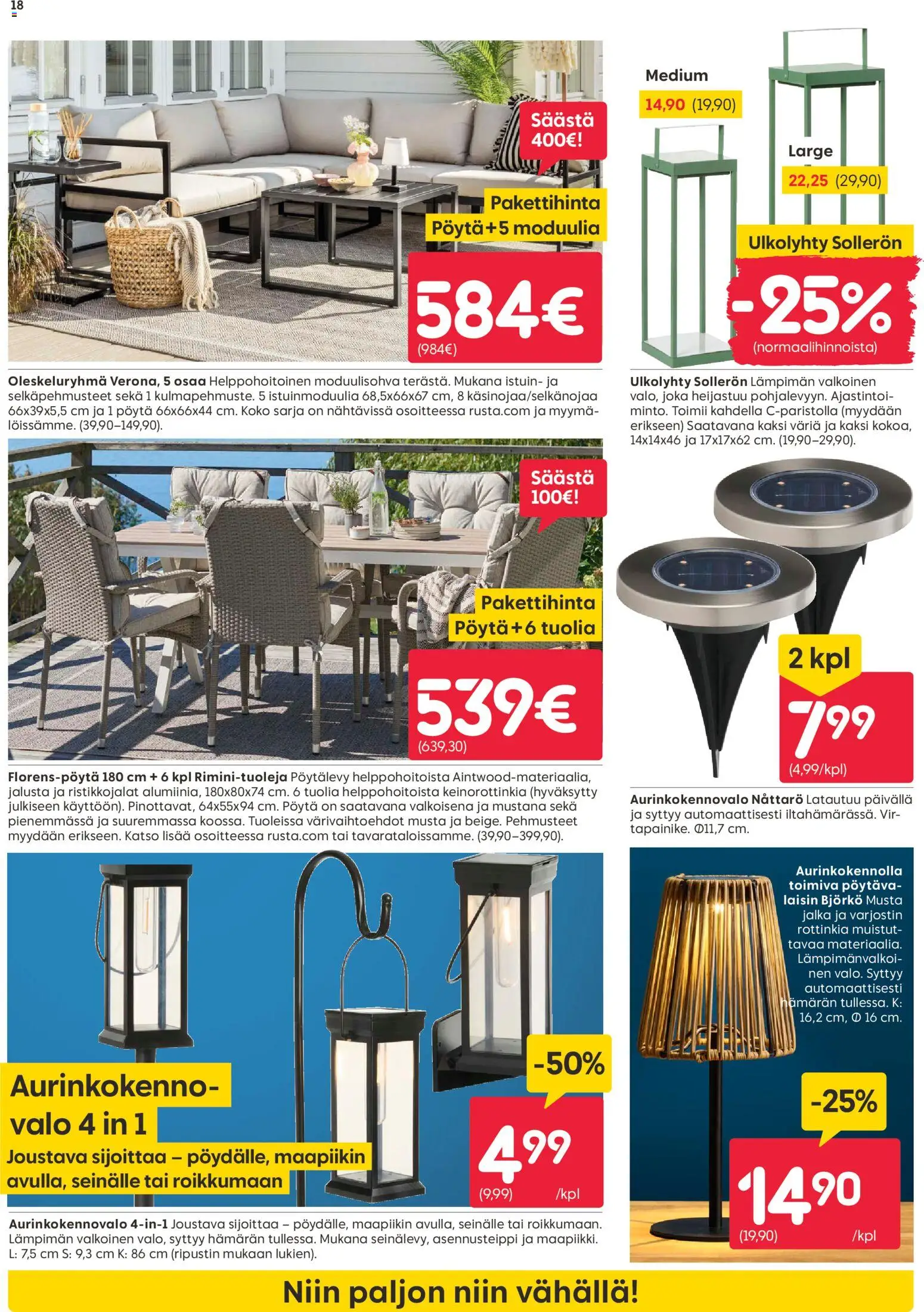 Rusta tarjoukset – voimassa 07.04.2026 alkaen | Sivu: 18 | Tuotteet: Jalusta, Pöytä