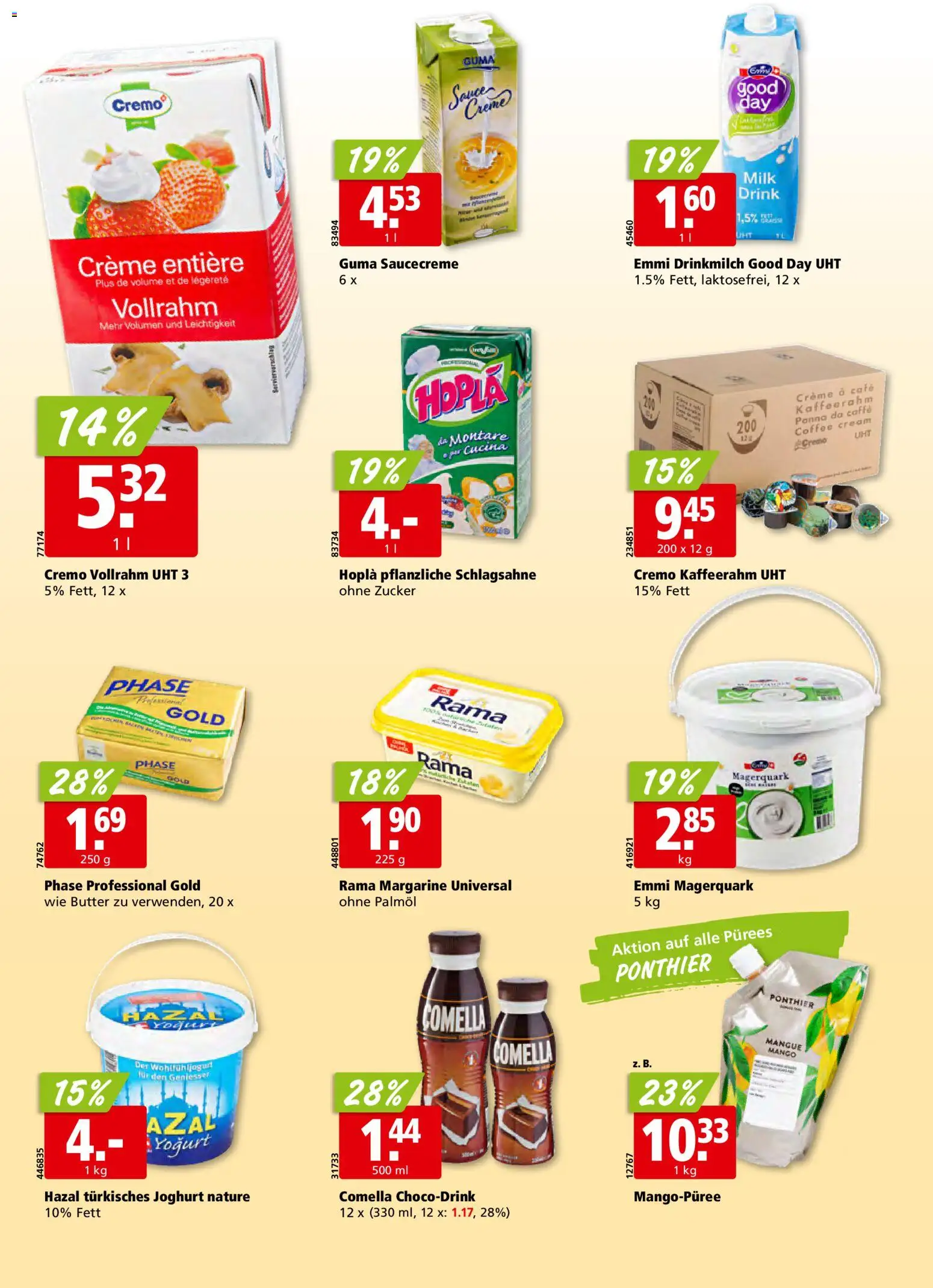 Aligro Aktionen Schlieren, Gossau SG, Frauenfeld, Rapperswil-Jona, Sargans, Bern, Brüttisellen, Pratteln, Emmen, Spreitenbach – gültig ab 17.11.2025 | Seite: 14 | Produkte: Butter, Joghurt, Zucker, Creme