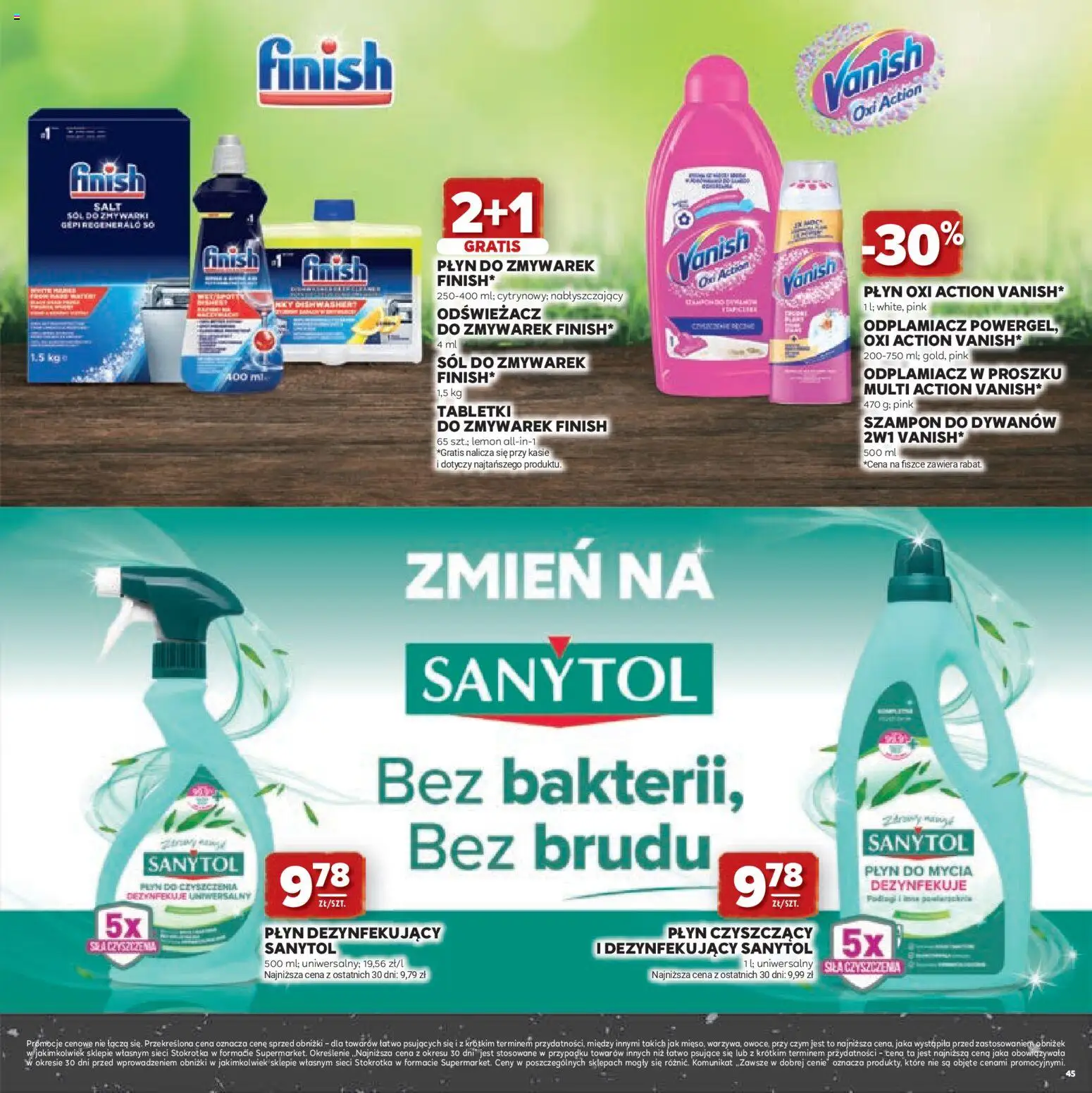 Stokrotka gazetka - Grill od 23.04.2026 | Strona: 45 | Produkty: Sól do zmywarek, Stokrotka, Płyn do zmywarek, Sól