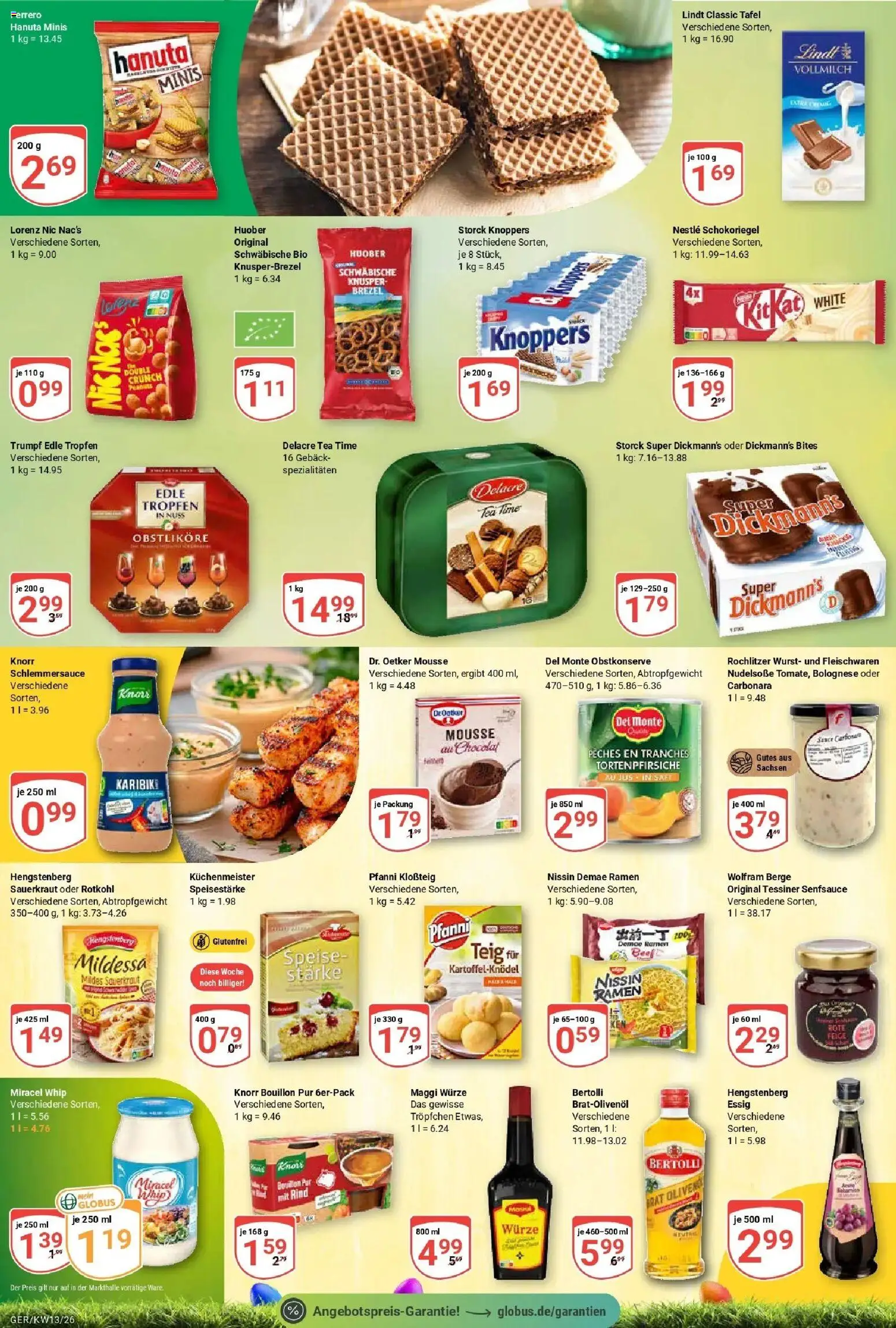 Globus prospekt Gera	 – gültig ab 23.03.2026 | Seite: 15 | Produkte: Essig, Miracel whip, Knoppers, Lindt
