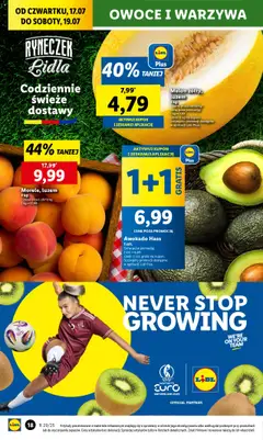 Lidl Gazetka od 17.07.2025 | Strona: 20 | Produkty: Melon, Awokado, Warzywa, Owoce
