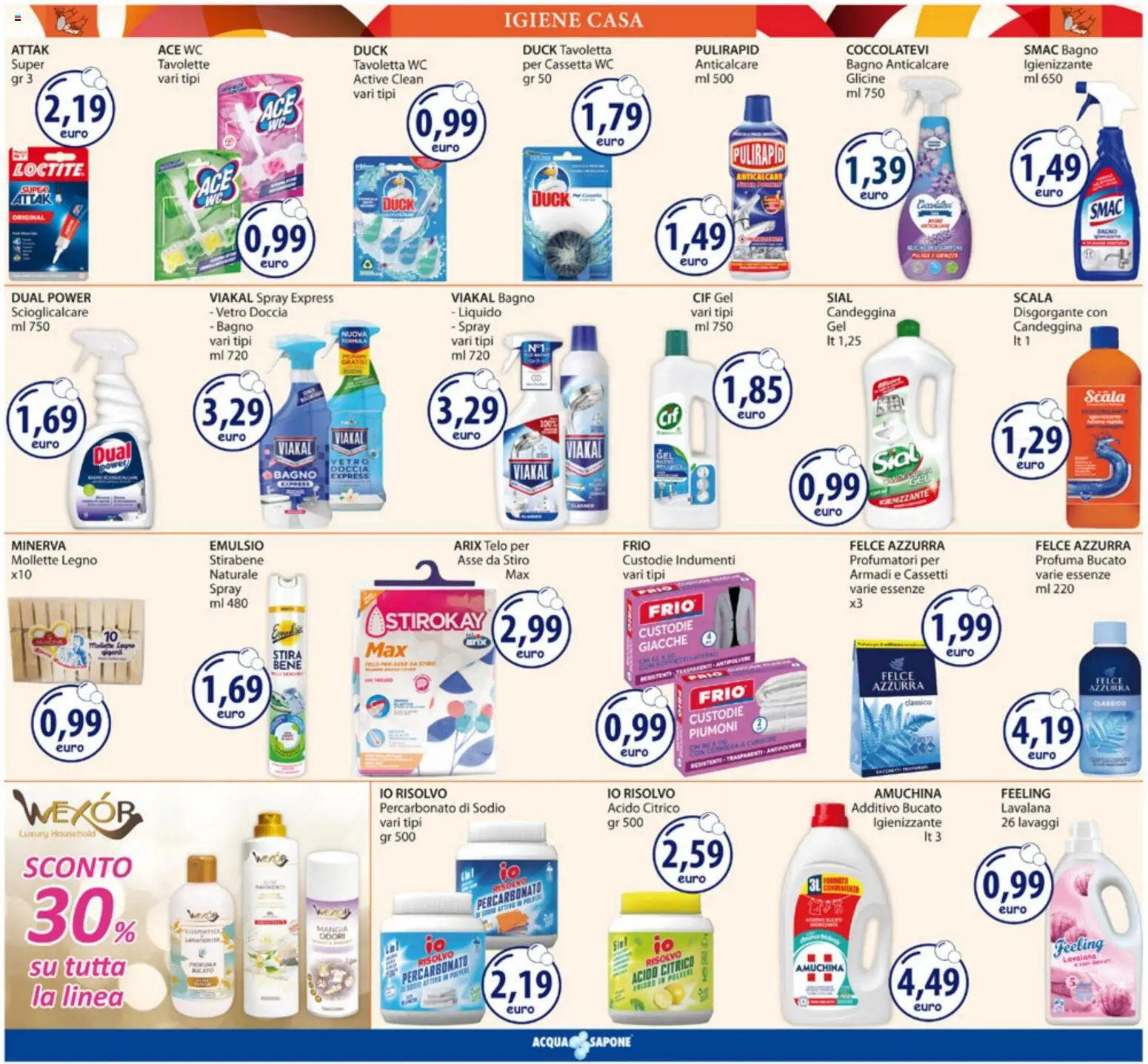 Volantino Acqua e Sapone del 20.04.2026 | Pagina: 19 | Prodotti: Anticalcare, Scala, WC, Bagno