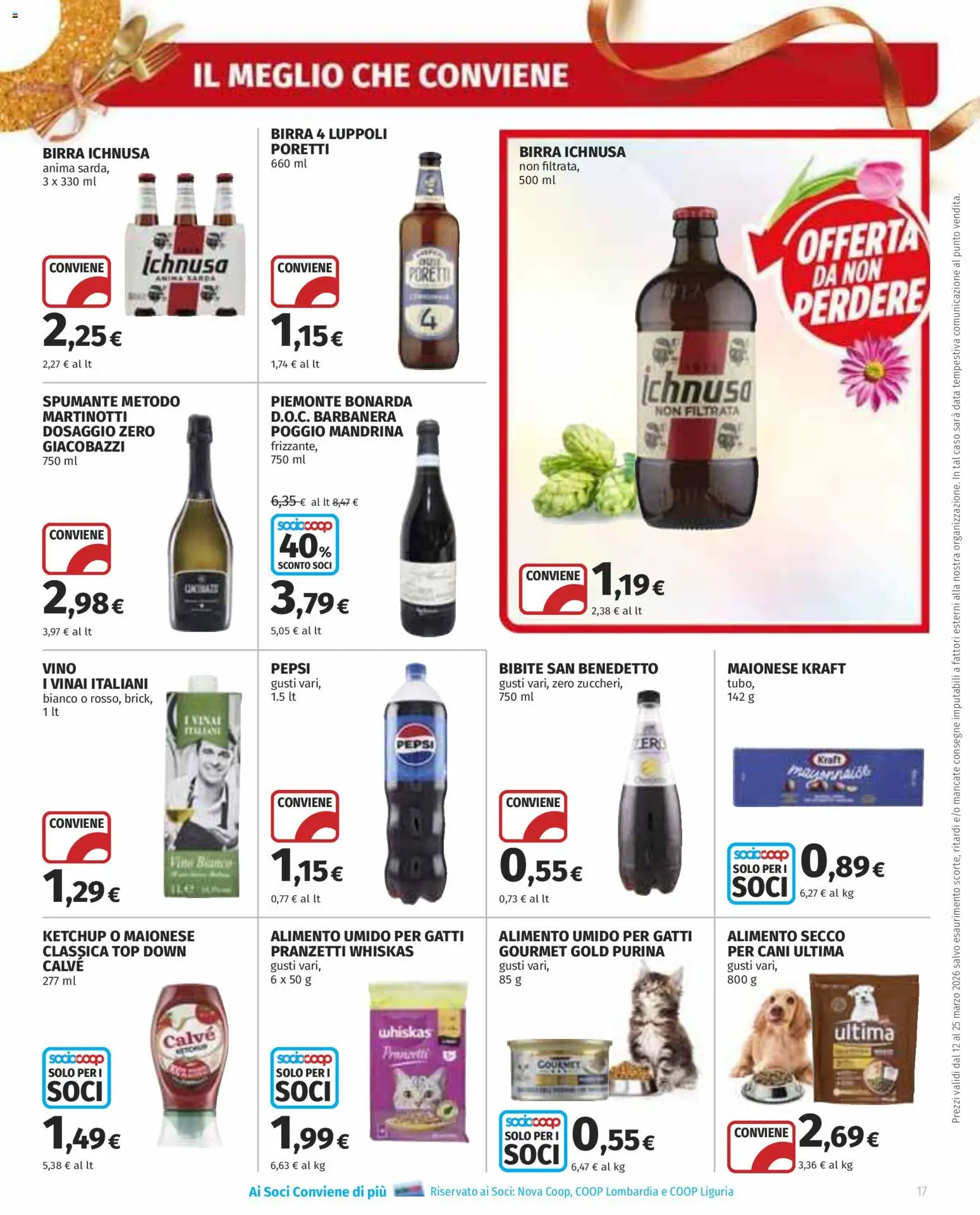 Volantino COOP del 12.03.2026 | Pagina: 17 | Prodotti: Ketchup, Tubo, Bibite, Pepsi