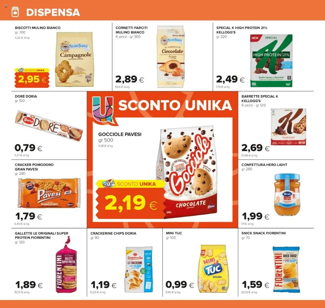 Volantino Oasi del 24.07.2025 | Pagina: 18 | Prodotti: Cioccolato, Biscotti, Farina, Gallette