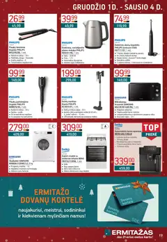 ERMITAŽAS leidinys galioja nuo 01.12.2025 | Puslapis: 13 | Prekių: Šepetėlis, Viryklė, Grilis, Kavos aparatas