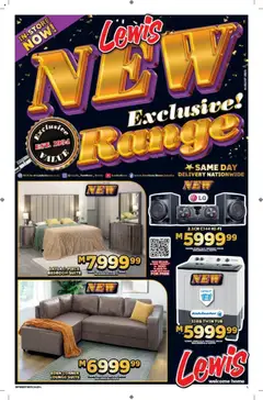 Preview of Lewis Stores specials valid from 11.08.2025
