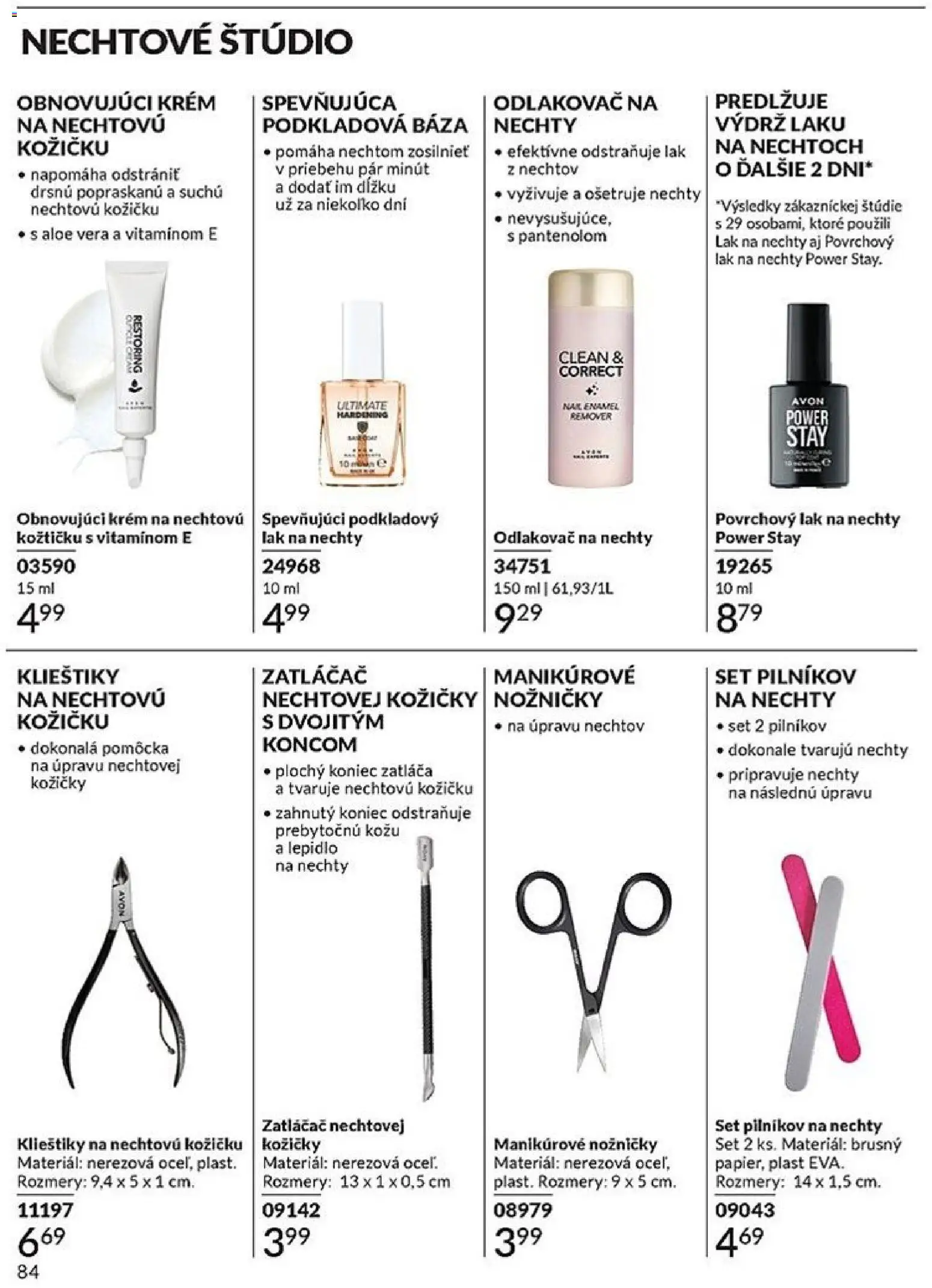 Nové Avon akcie – leták je platný od 01.11.2025 | Strana: 84 | Produkty: Lak na nechty, Krém