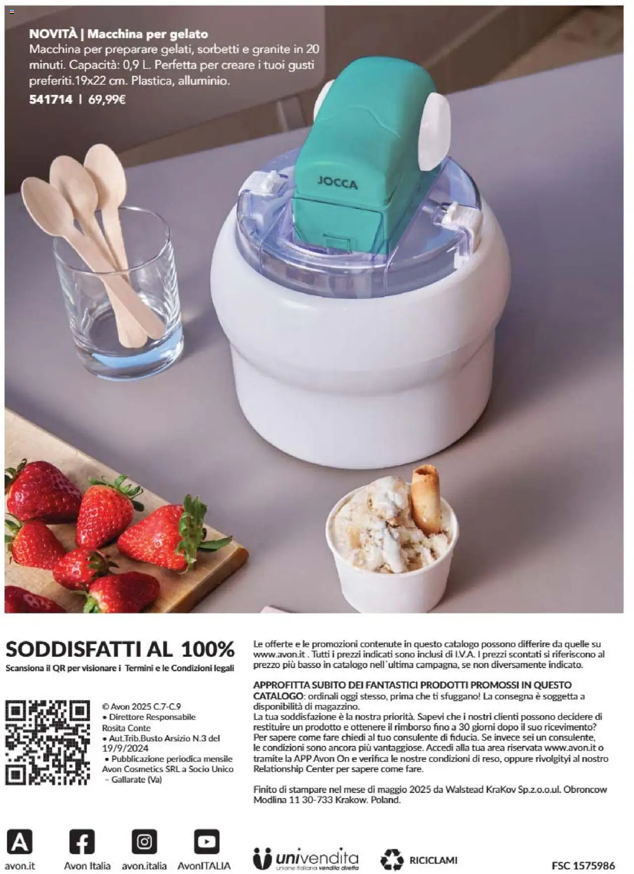 Volantino Avon del 28.07.2025 | Pagina: 28 | Prodotti: Gelato