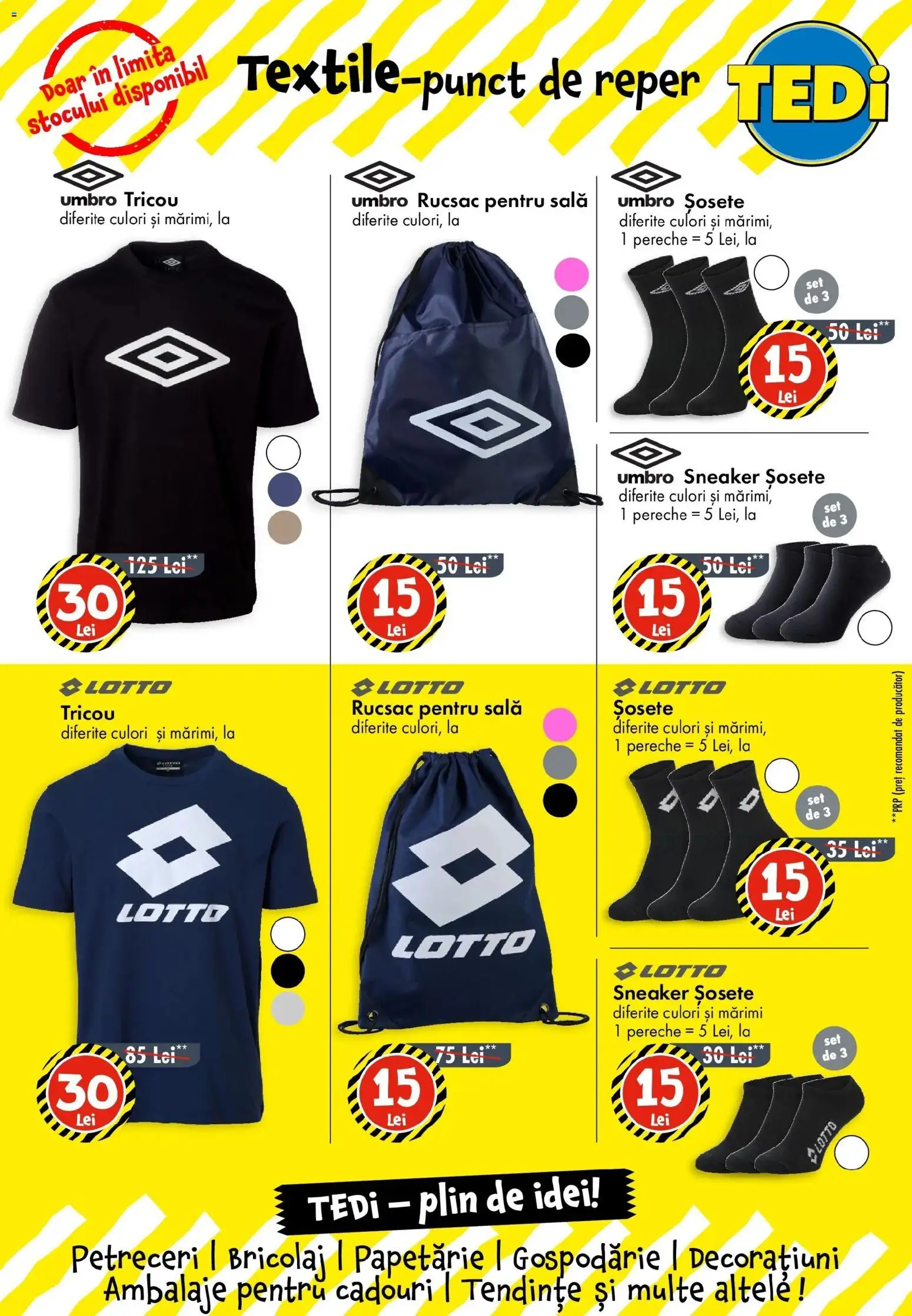 Noul catalog TEDi – valabil de la 27.11.2025 | Pagină: 4 | Produse: Tricou, Șosete, Rucsac