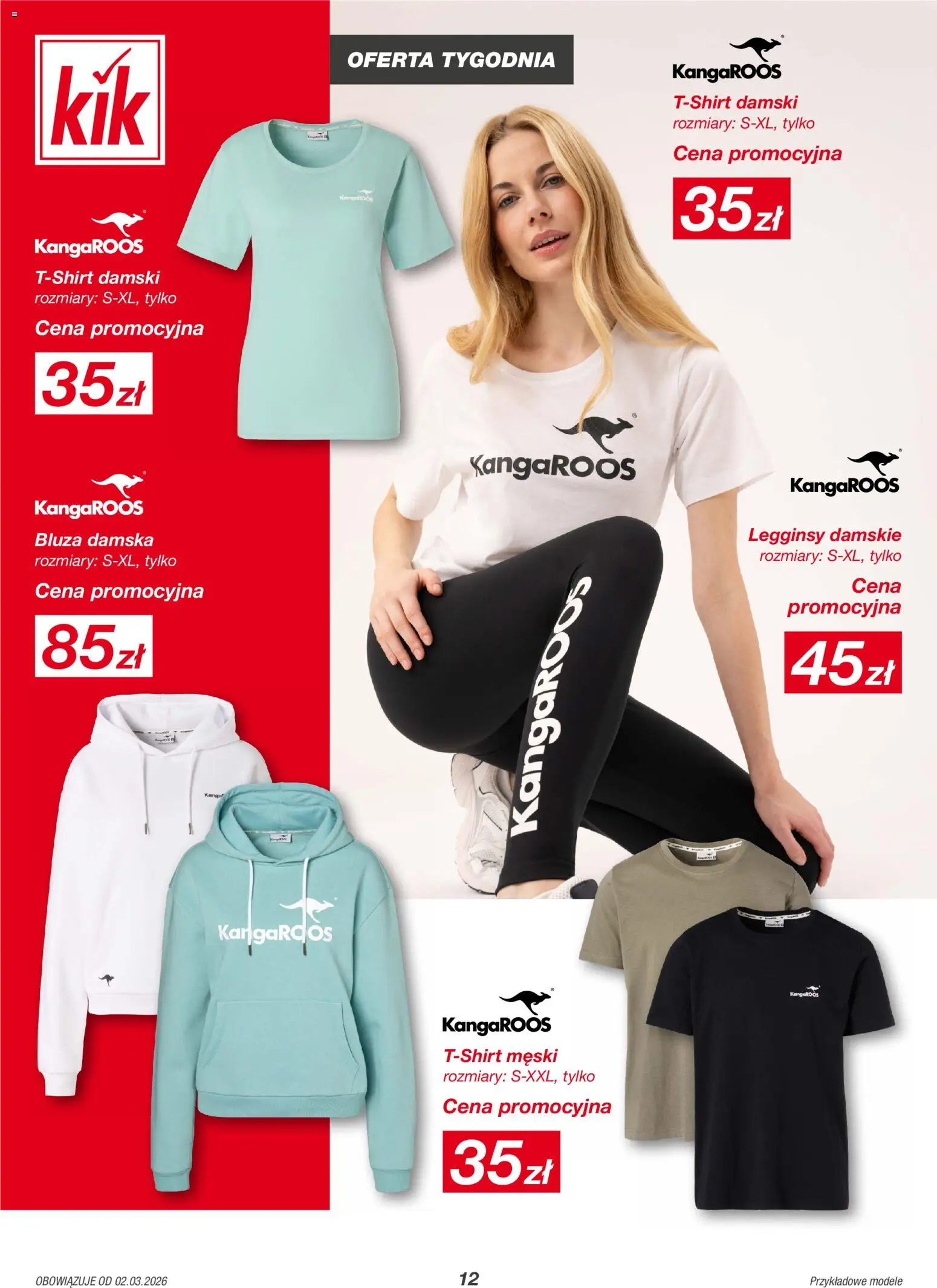 Kik gazetka od 02.03.2026 | Strona: 12 | Produkty: Legginsy, Legginsy damskie