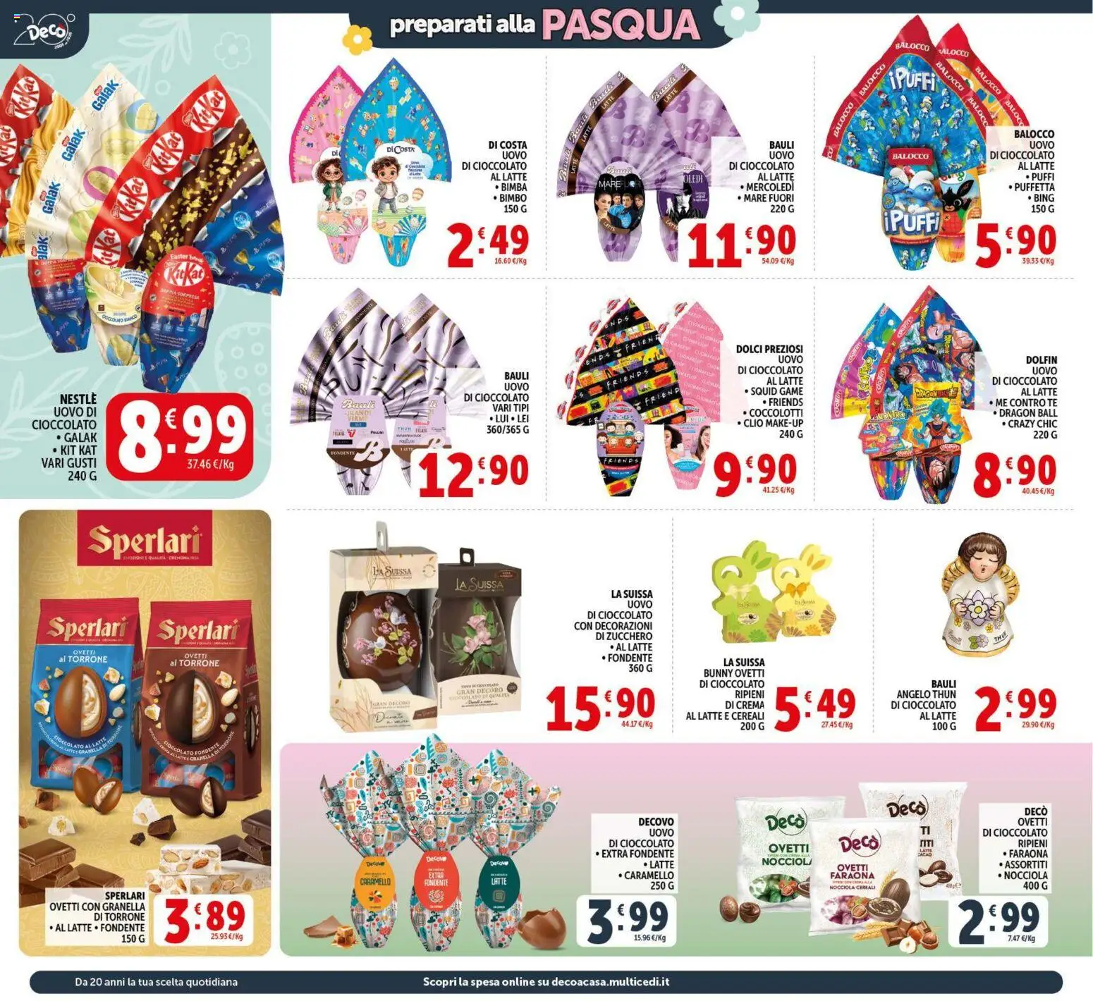 Volantino Decò del 17.03.2026 | Pagina: 2 | Prodotti: Crema, Cioccolato, Tè, Zucchero