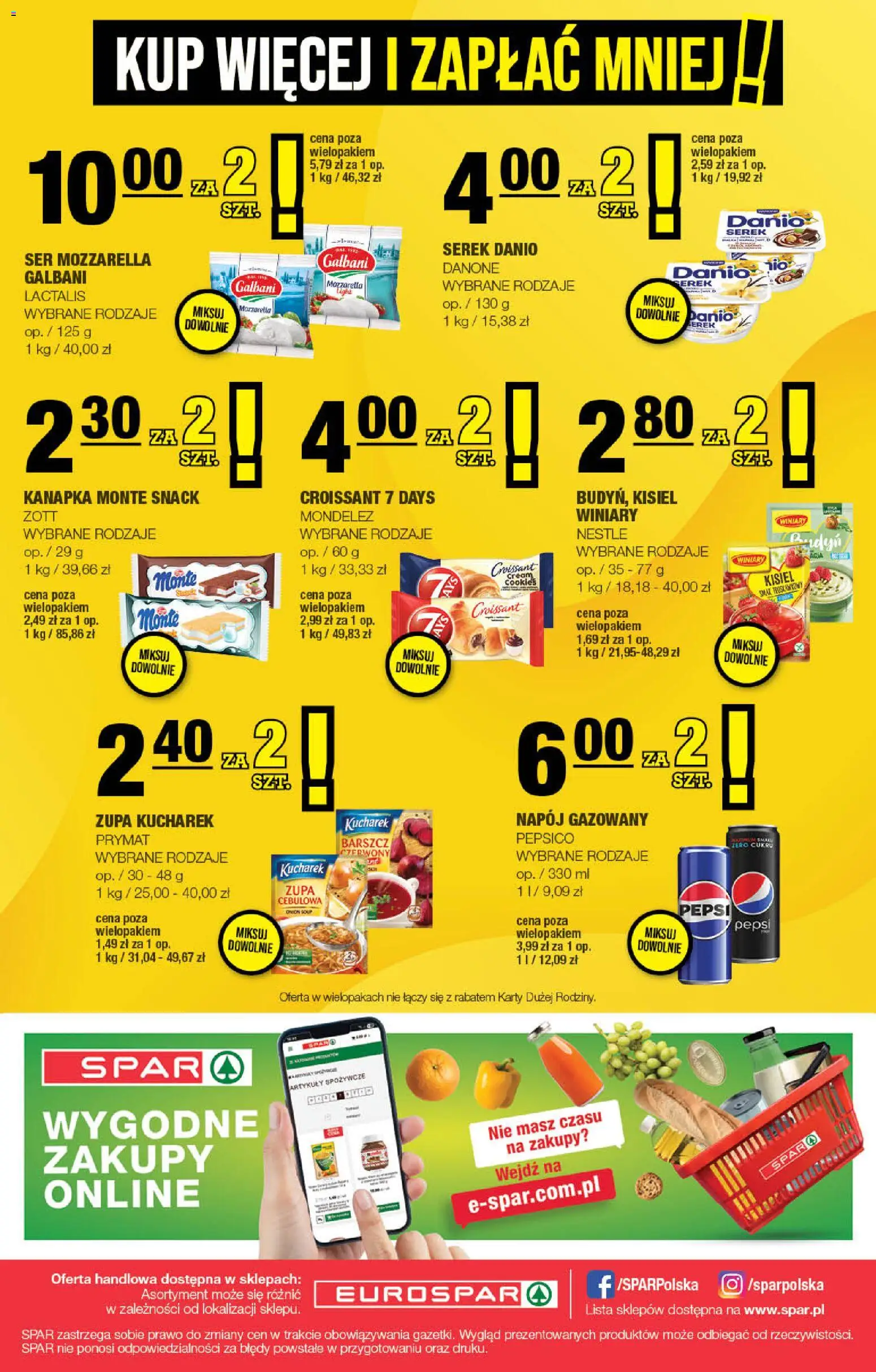Spar Gazetka - Eurospar od 19.11.2025 | Strona: 16 | Produkty: Barszcz, Serek, Zupa, Ser