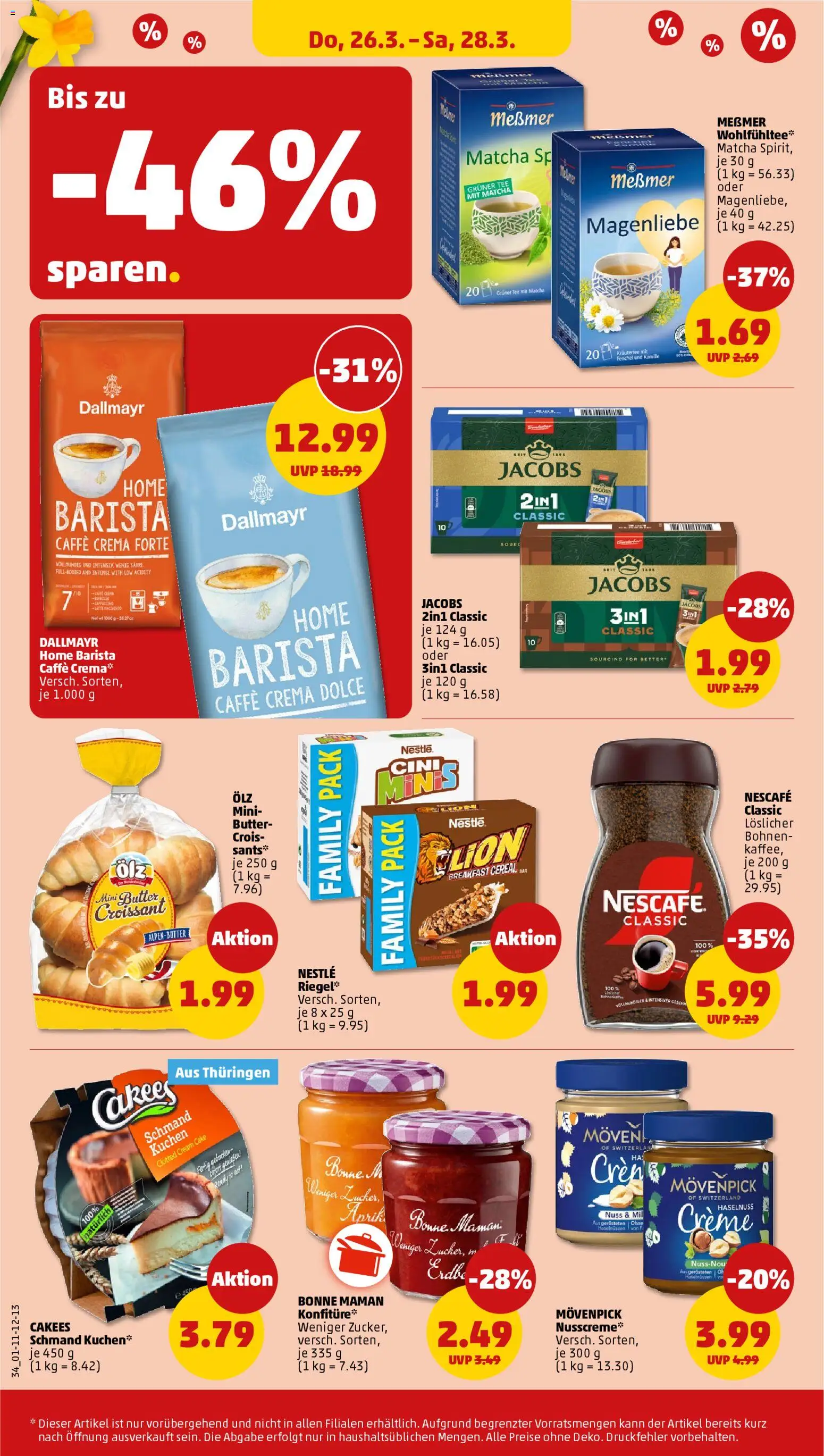 Penny Prospekt 	 – gültig ab 23.03.2026 | Seite: 36 | Produkte: Creme, Croissant, Tee, Bonne maman