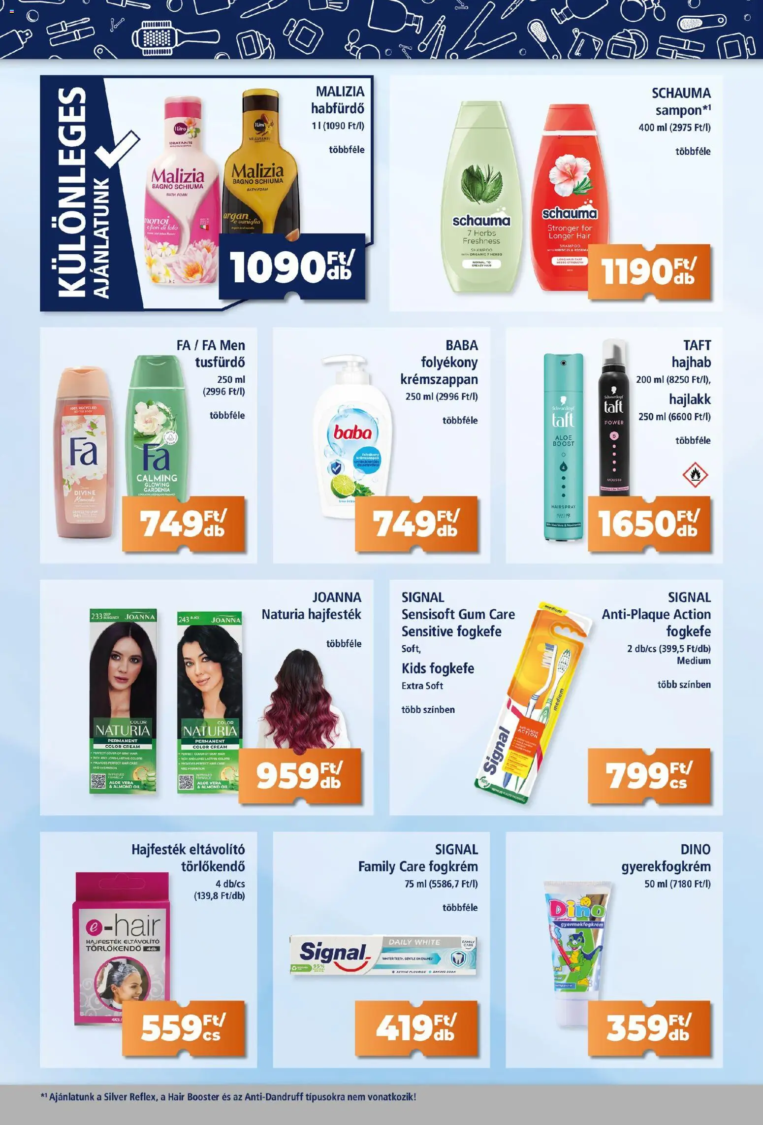 Goods Market akciós ujság - amely érvényes a következő dátumtól: 22.01.2026 | Oldal: 4 | Termékek: Törlőkendő, Habfürdő, Hajfesték, Fogkrém