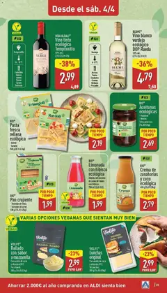 Vista previa Aldi folleto Península válido desde el 30.03.2026 | Página: 25 | Productos: Queso, Vino, Τυρόπιτα, Crema