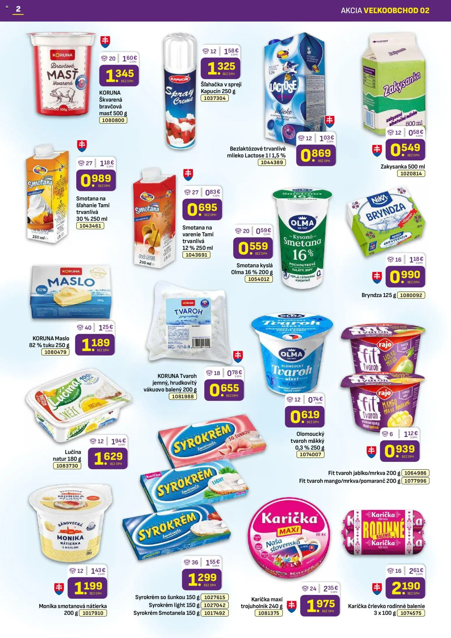 Nové Libex akcie – leták je platný od 19.01.2026 | Strana: 2 | Produkty: Kuchyne, Tvaroh, Mango, Trvanlivé mlieko