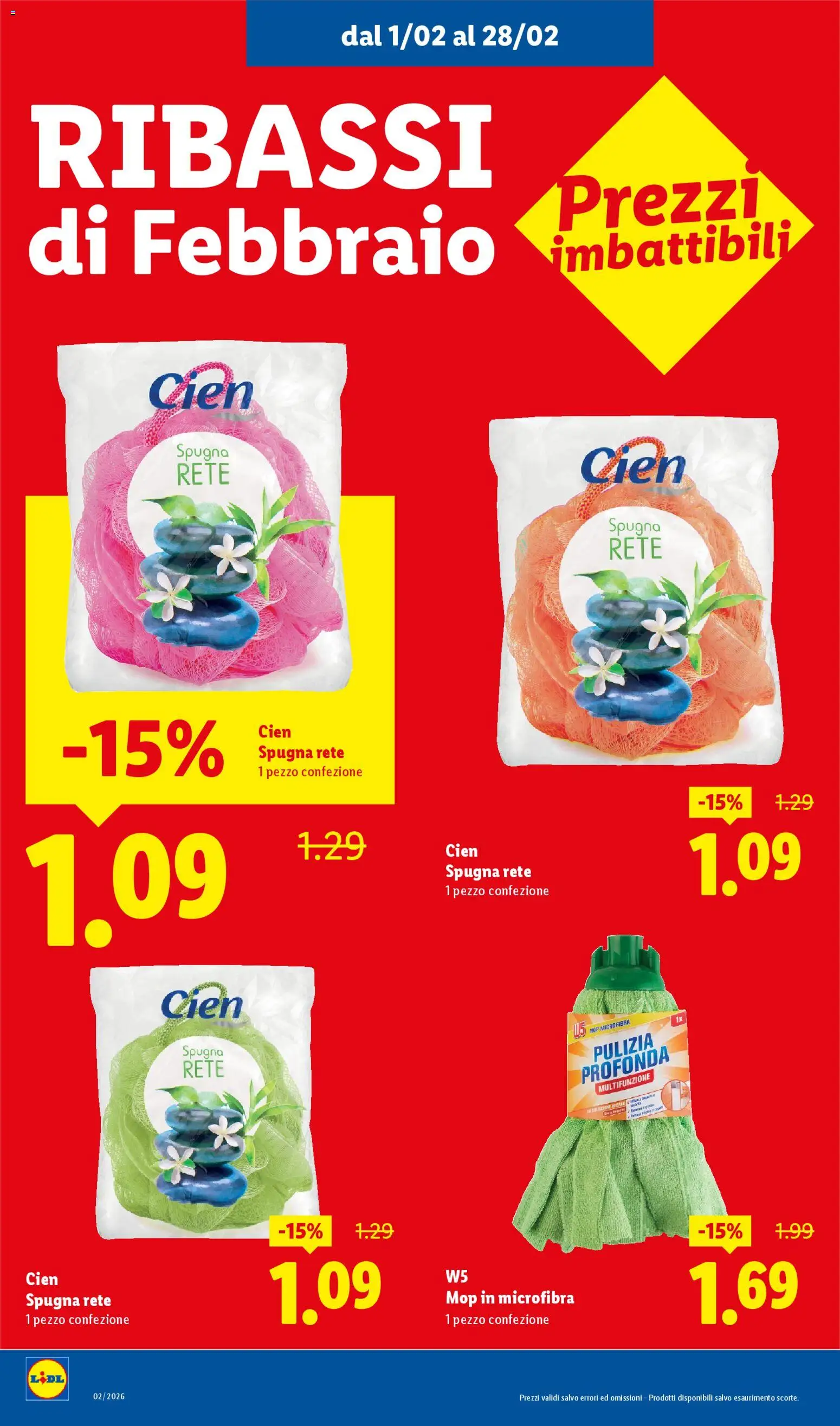 Volantino Lidl del 01.02.2026 | Pagina: 16 | Prodotti: Spugna