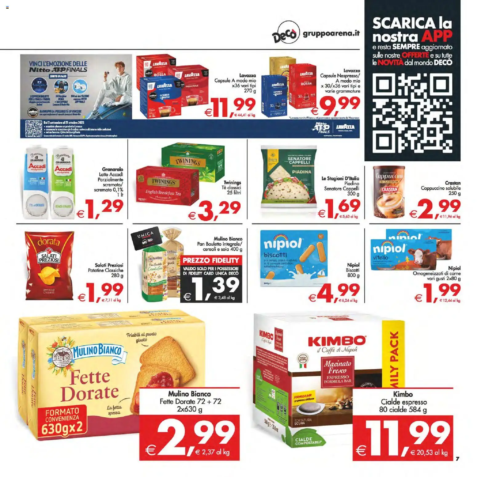 Volantino Decò del 24.10.2025 | Pagina: 7 | Prodotti: Crema, Caffè, Tè, Lavazza