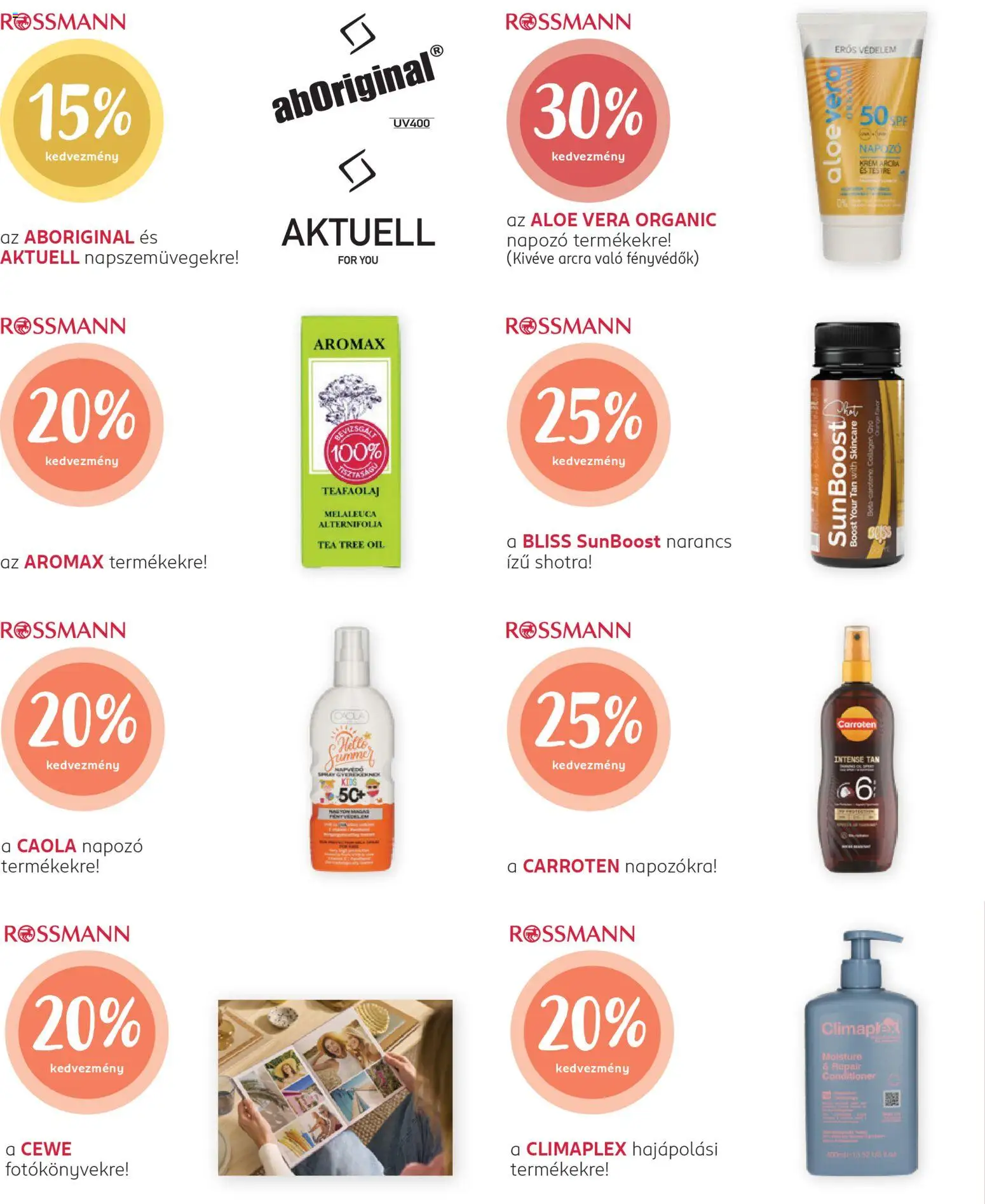 Rossmann akciós ujság - amely érvényes a következő dátumtól: 04.05.2026 | Oldal: 2 | Termékek: Teafaolaj, Aloe vera, Narancs, Tea