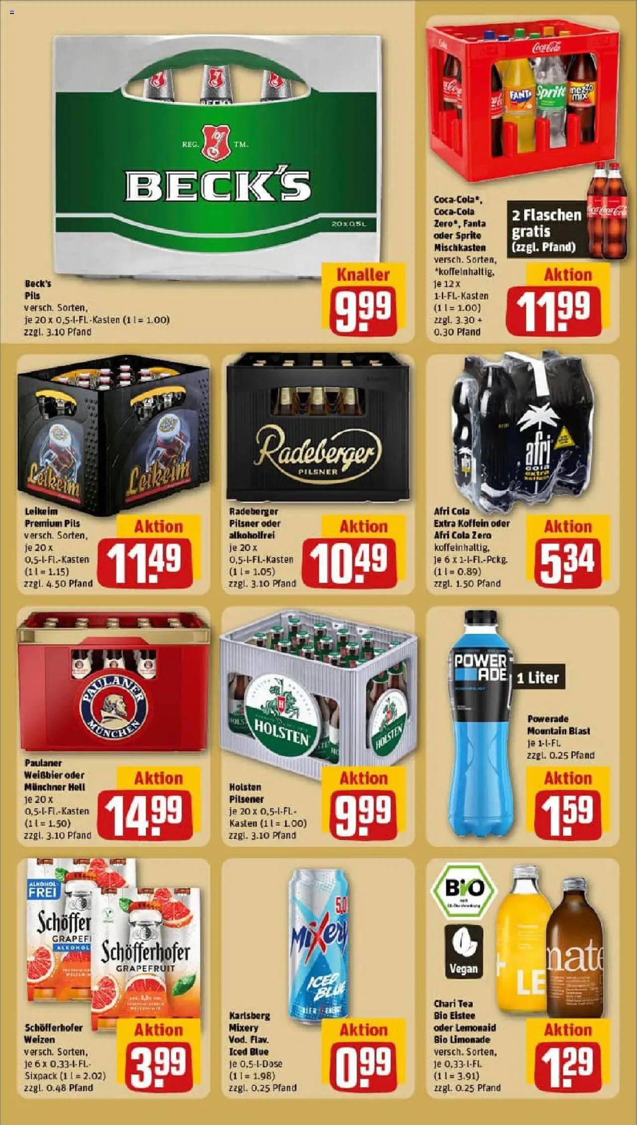 Rewe prospekt Uder	 – gültig ab 13.10.2025 | Seite: 14 | Produkte: Sprite, Limonade, Powerade, Radeberger pilsner