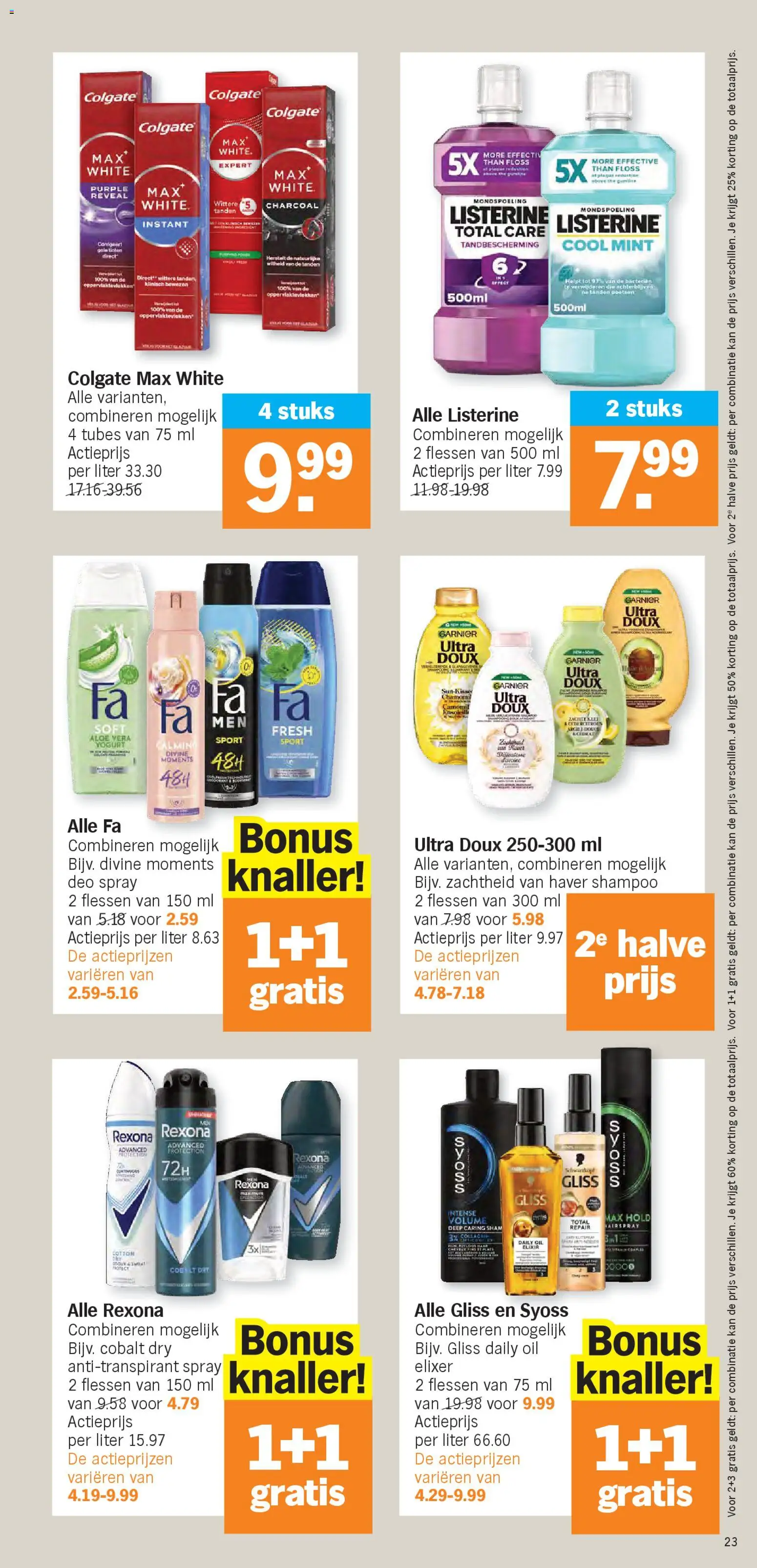{H1} | Pagina: 23 | Producten: Haver, Shampoo, Antitranspirant, Kan