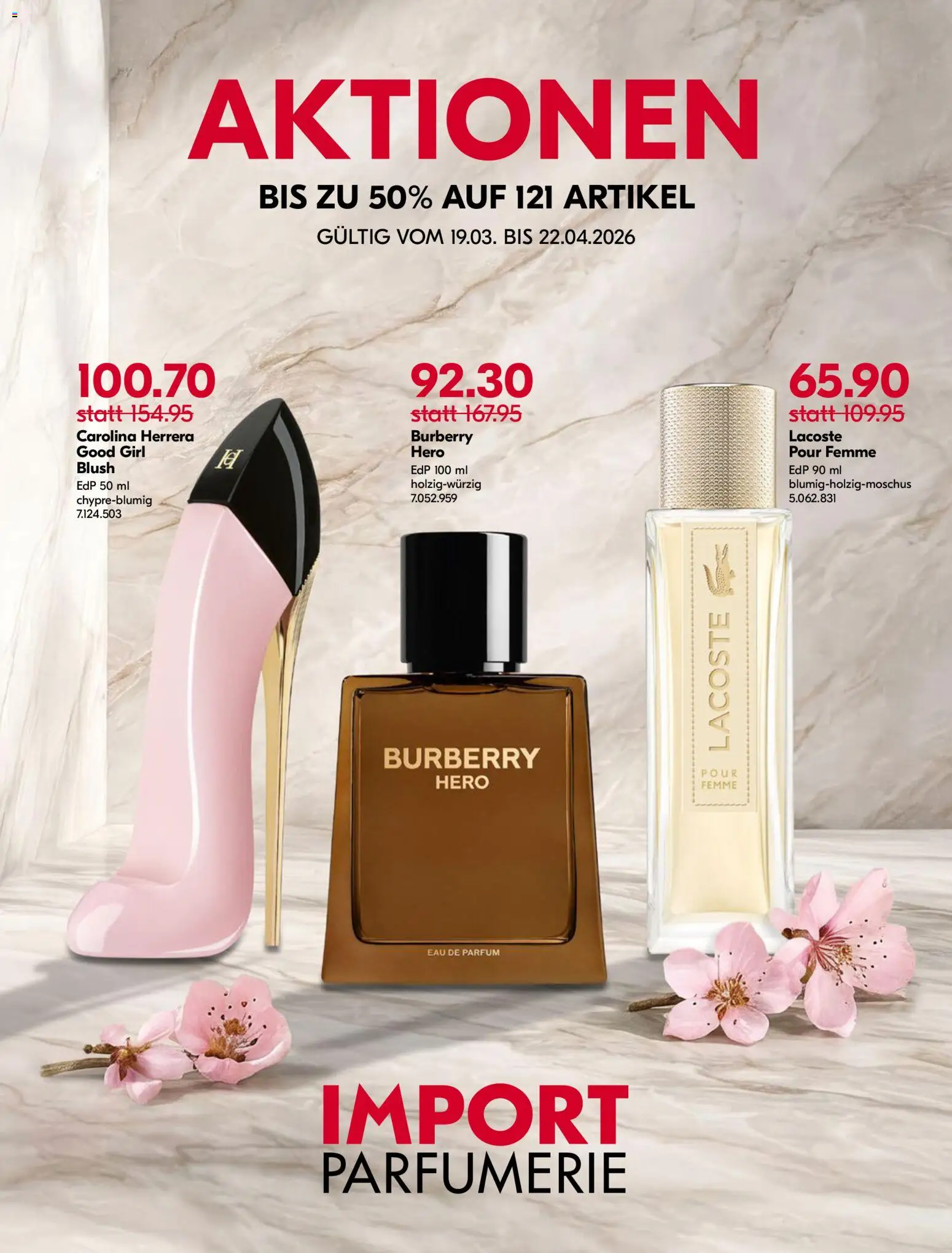 Import Parfumerie aktionen – gültig ab 19.03.2026 | Seite: 1 | Produkte: Blush, Eau de Parfum, Parfüm