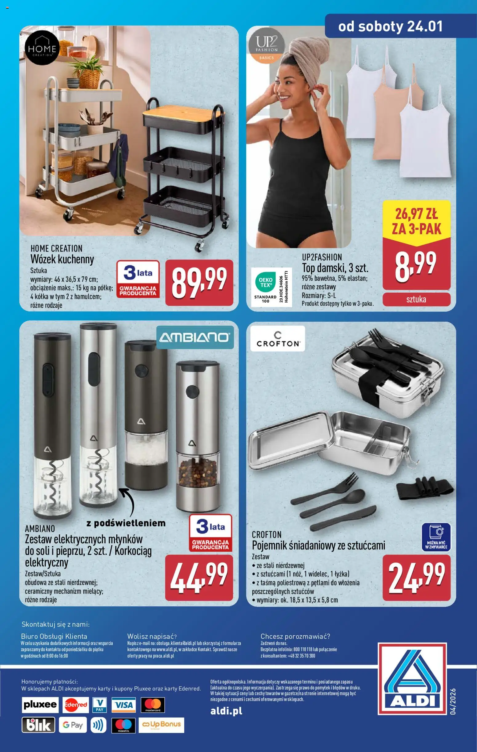 Aldi Gazetka - Hity od Środy i od Soboty od 21.01.2026 | Strona: 14 | Produkty: Top