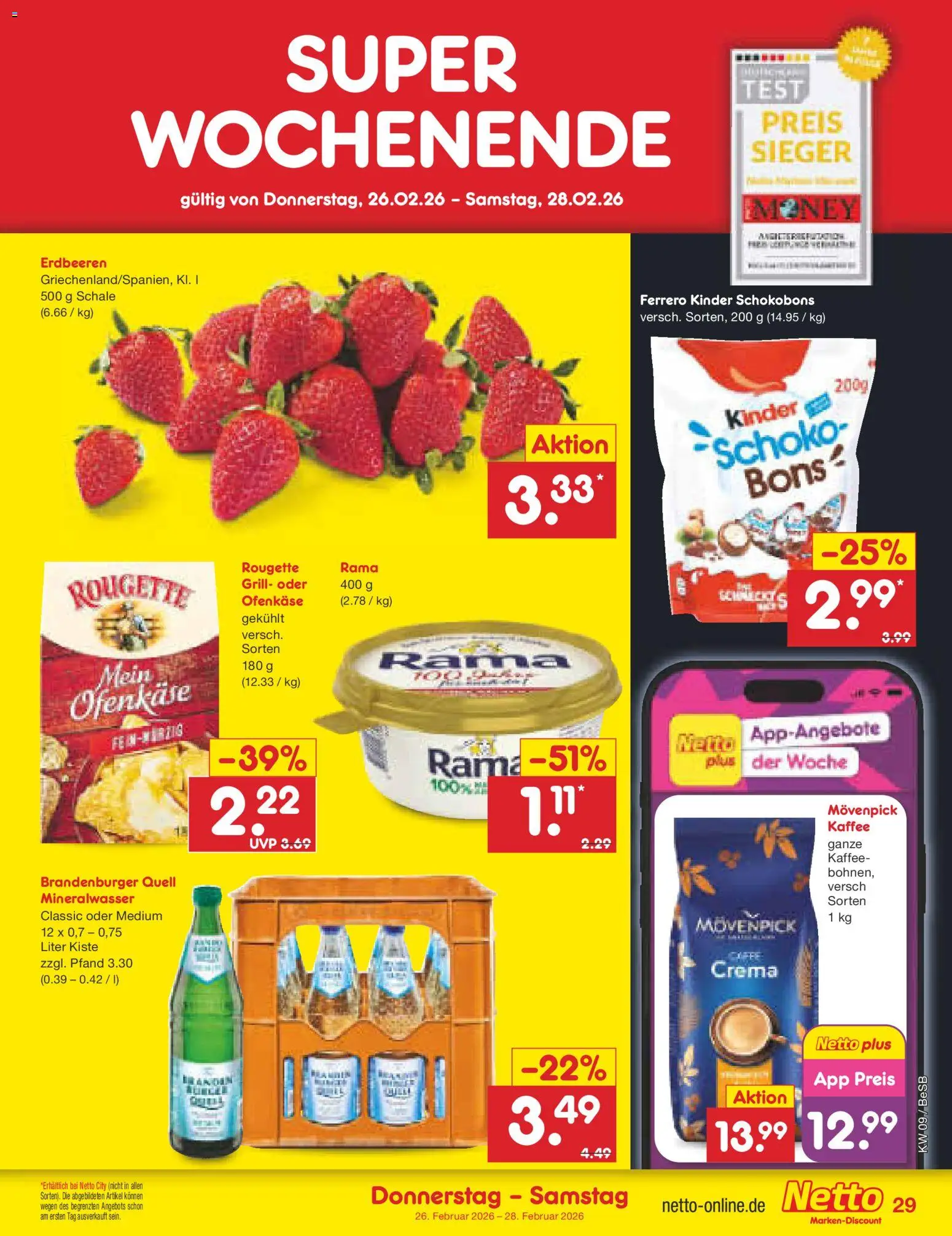 Netto Marken-Discount Prospekt 	 – gültig ab 23.02.2026 | Seite: 45 | Produkte: Grill, Rama, Kaffee, Movenpick kaffee