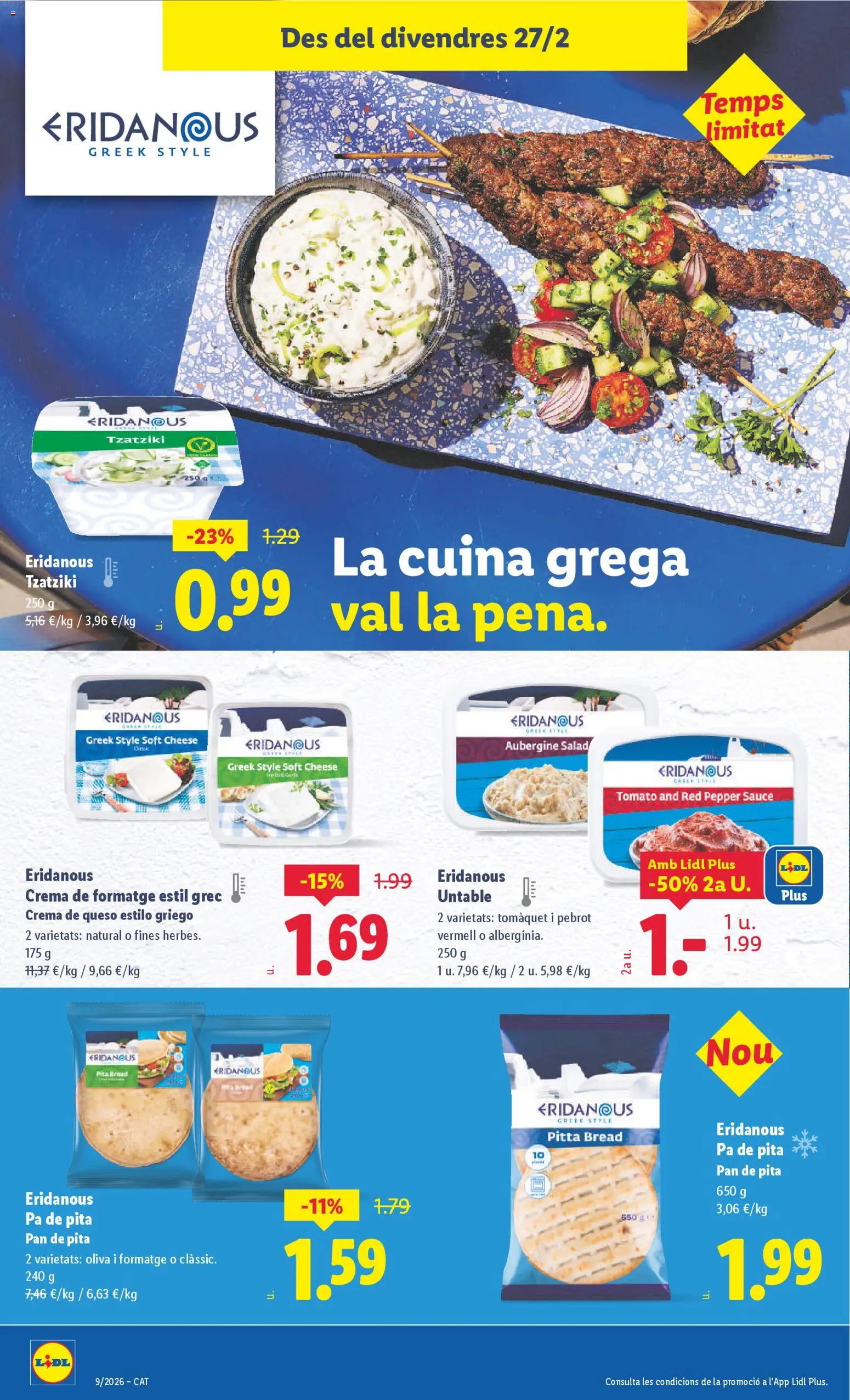Lidl folleto │ válido desde el 23.02.2026 | Página: 20 | Productos: Queso, Pan, Crema
