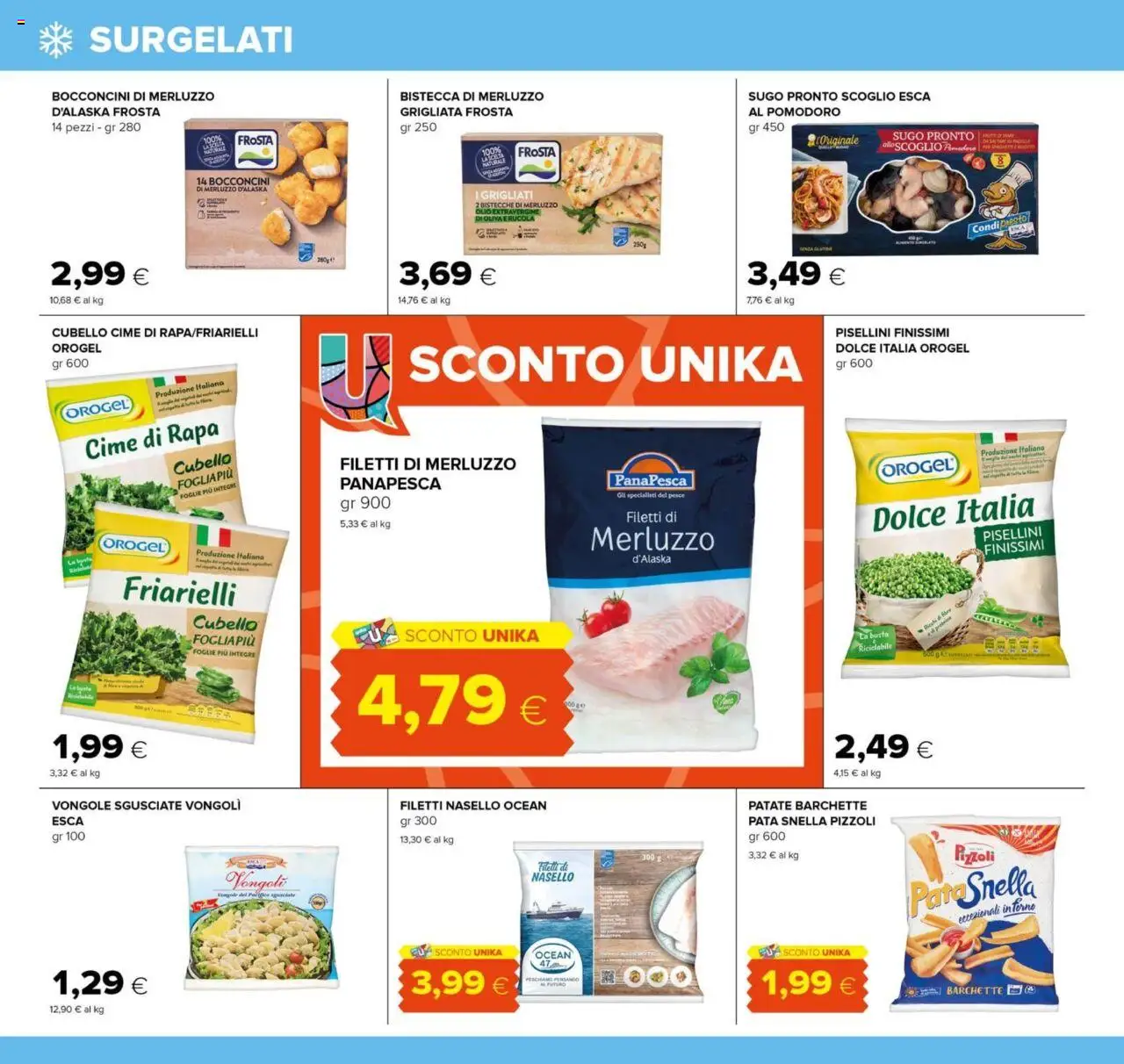 Volantino Tigre del 24.07.2025 | Pagina: 10 | Prodotti: Merluzzo, Friarielli, Padella, Nasello