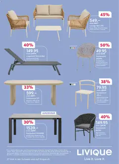 Livique aktionen ab 23.04.2026 gültig | Seite: 4 | Produkte: Liegestuhl