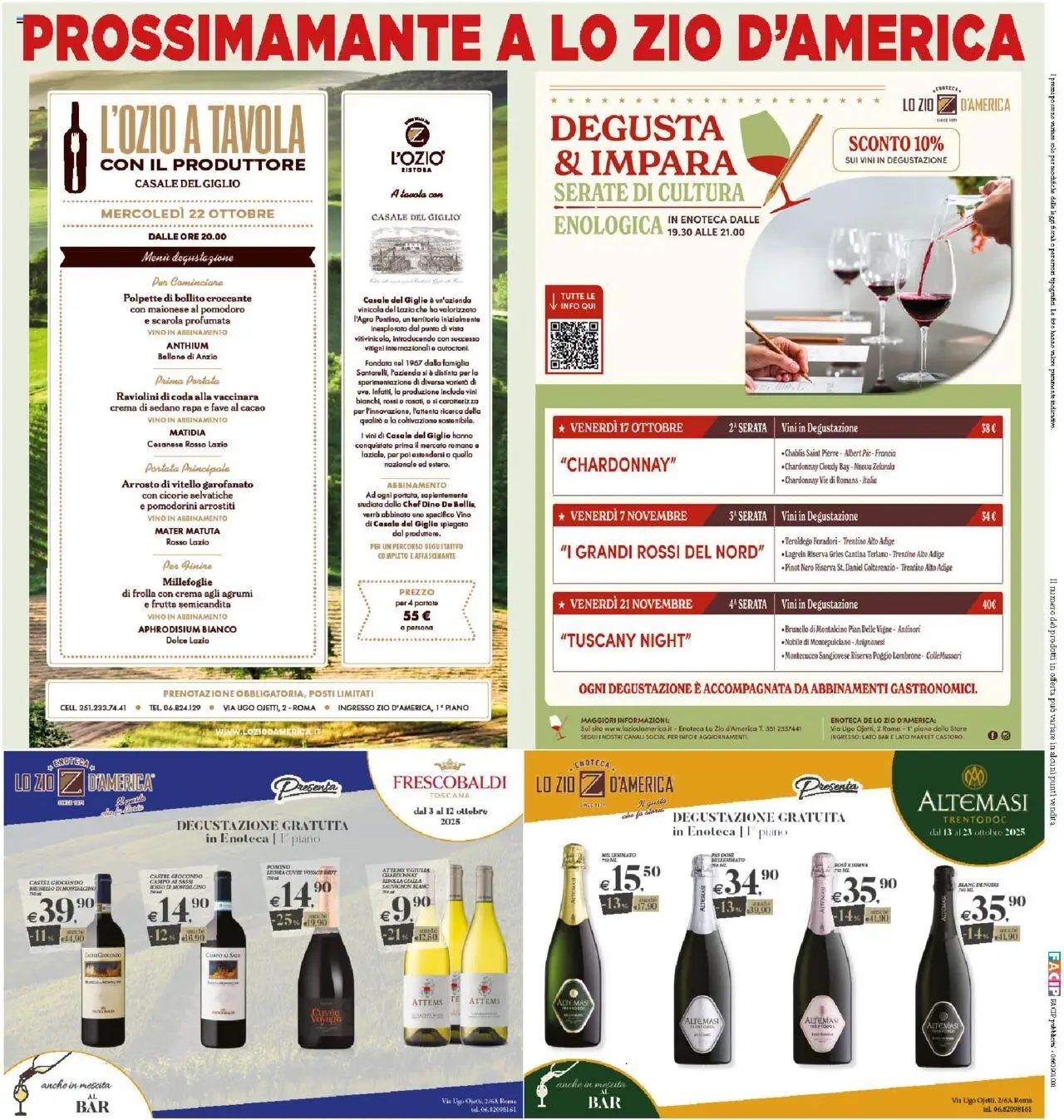 Volantino Il Castoro del 08.10.2025 | Pagina: 20 | Prodotti: Frutta, Pomodoro, Sedano, Vino