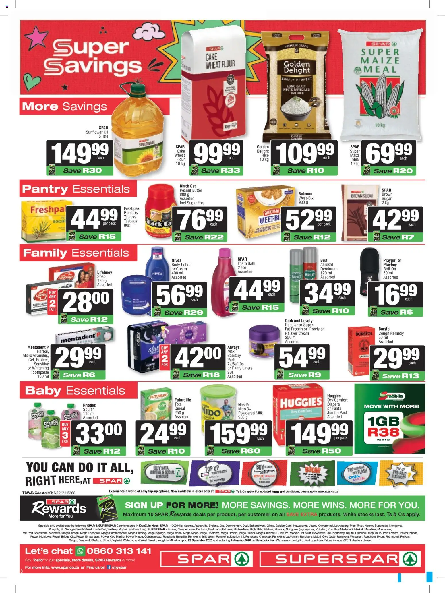 New Spar catalogue – valid from 29.12.2025 | Page: 6 | Products: Pants, Squash, Milk, Relaxer