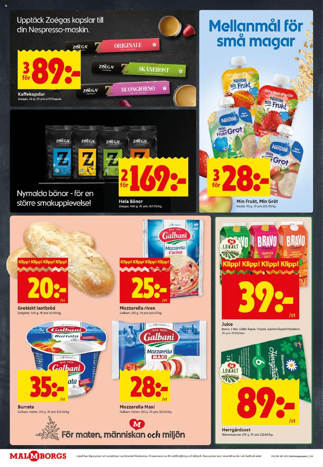 ICA Kvantum reklamblad aktuell från 04.08.2025 | Sida: 6 | Produkter: Galler, Äpple, Apelsin, Bönor