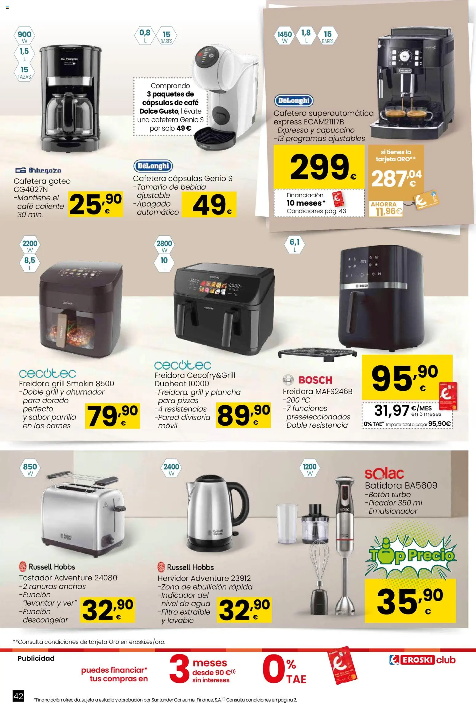 Eroski - Qué planazo │ válido desde el 26.03.2026 | Página: 42 | Productos: Café, Parrilla, Cafetera, Plancha