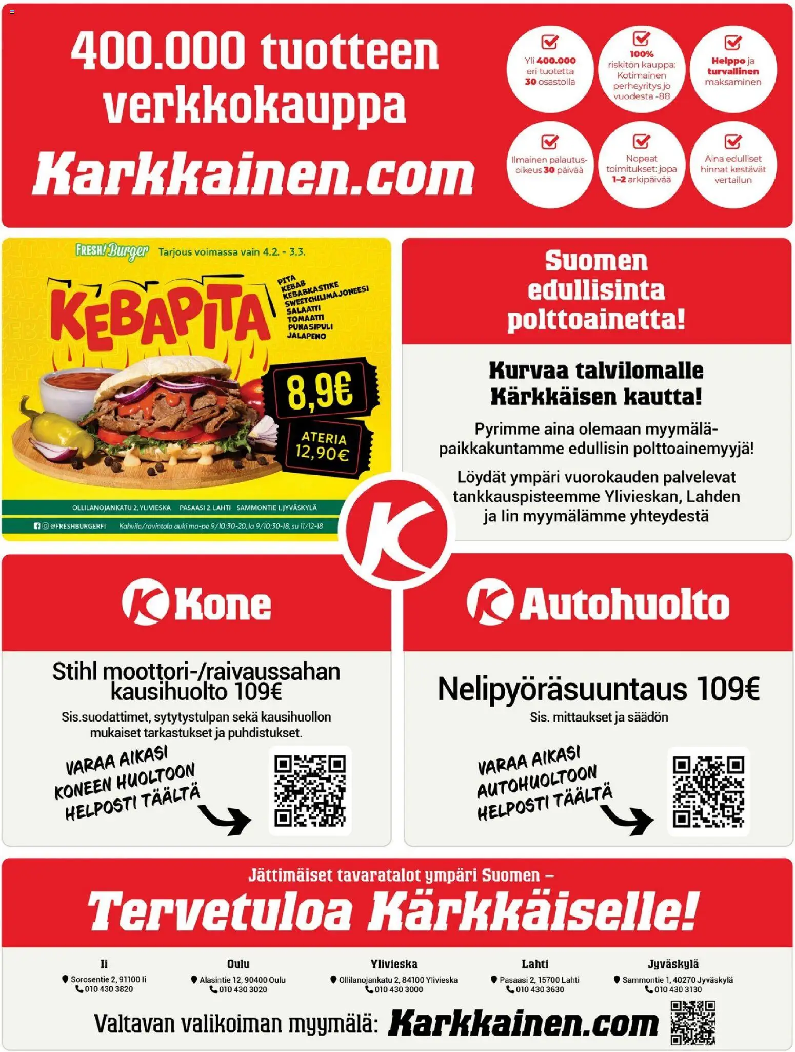 Kärkkäinen tarjoukset – voimassa 18.02.2026 alkaen | Sivu: 20 | Tuotteet: Salaatti, Punasipuli