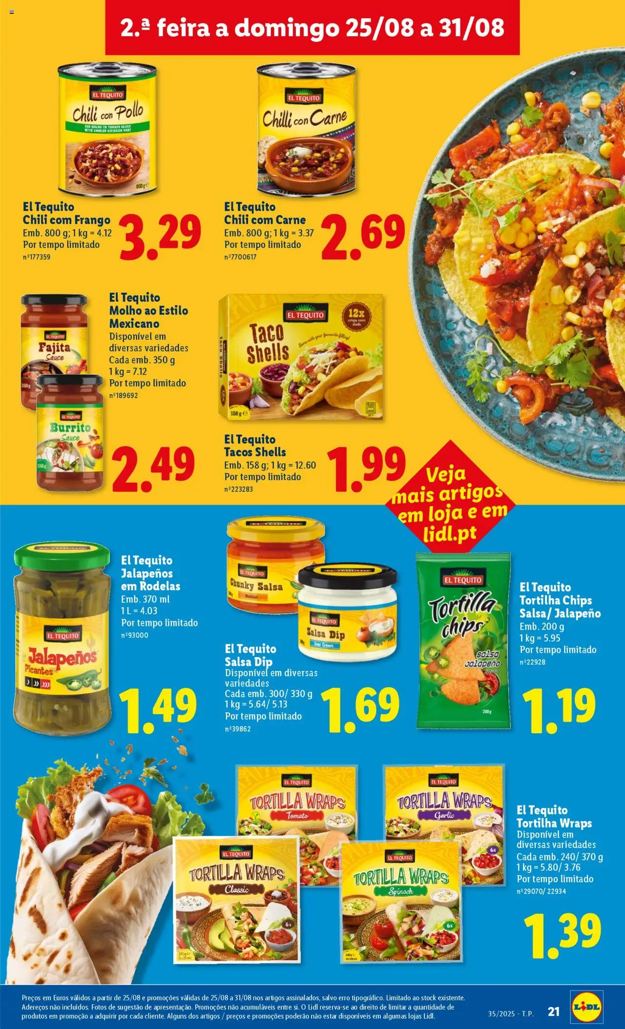 Lidl folheto │ válido de 25.08.2025 | Página: 21 | Produtos: Frango, Carne