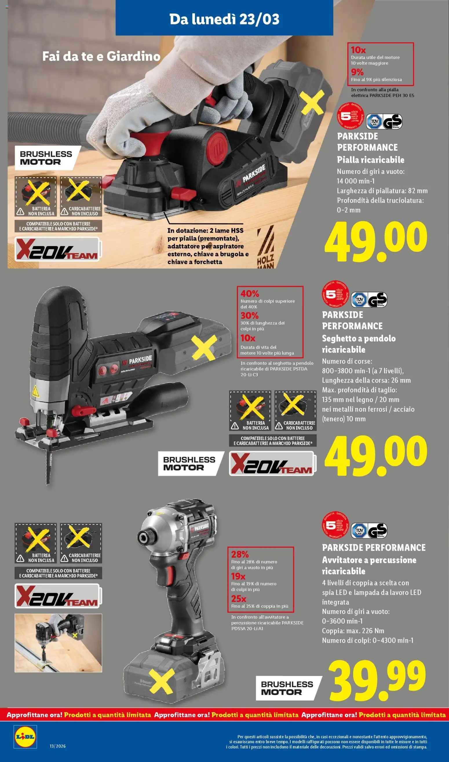 Volantino Lidl del 23.03.2026 | Pagina: 32 | Prodotti: Tè, Batterie, Lampada, Caricabatterie