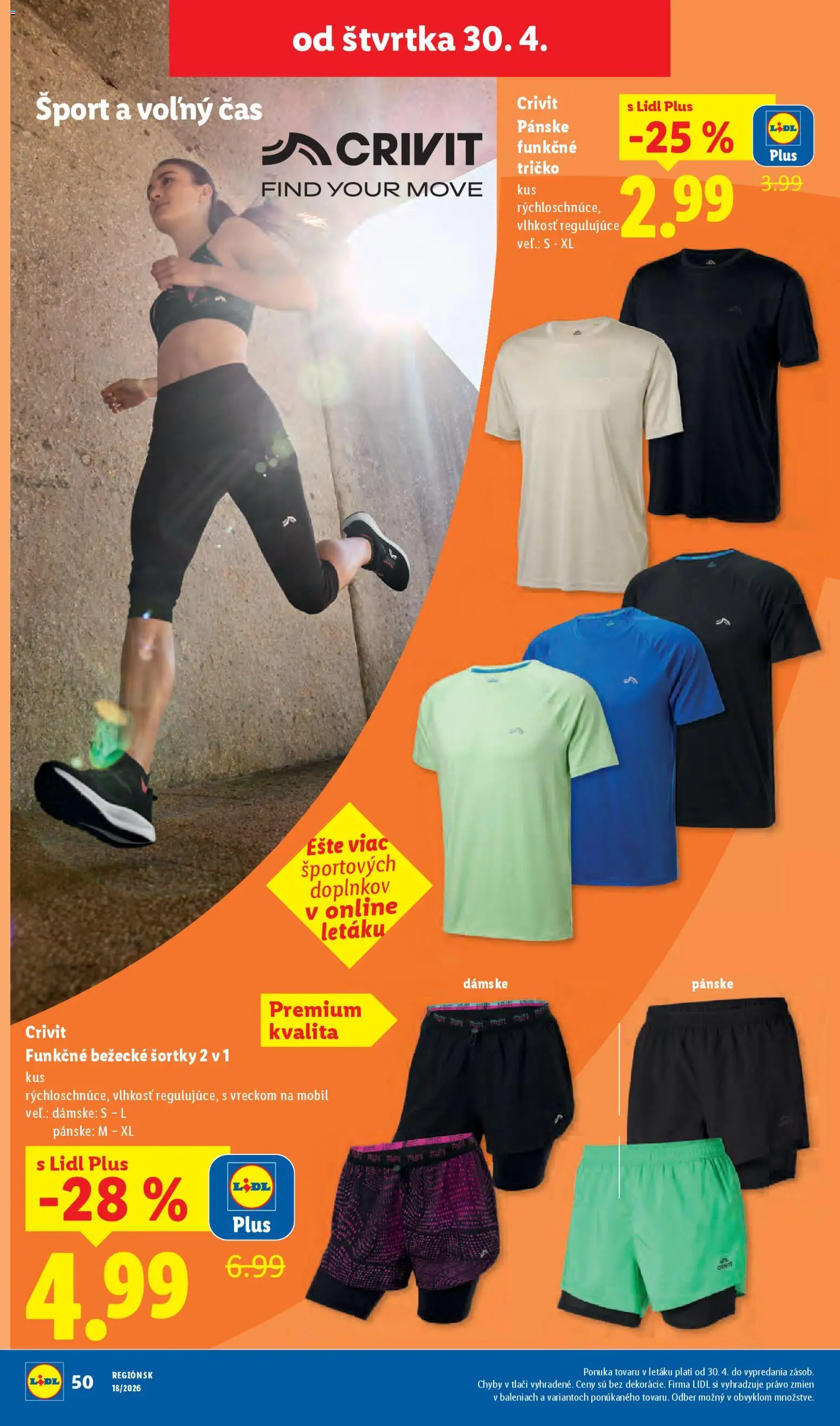 Nové Lidl akcie – leták je platný od 27.04.2026 | Strana: 83 | Produkty: Mobil, Tričko